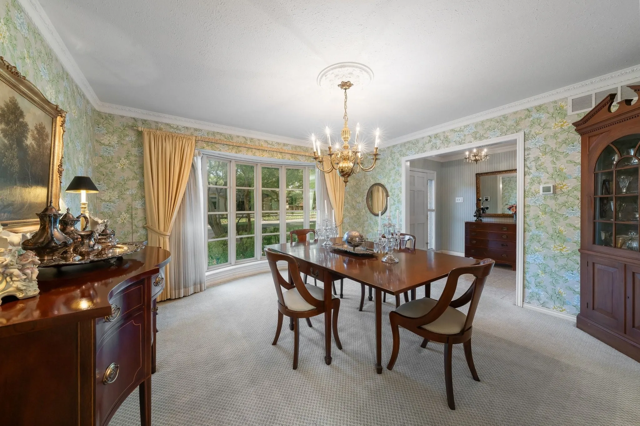 Dining Room with Bay Window for plenty of natural light.