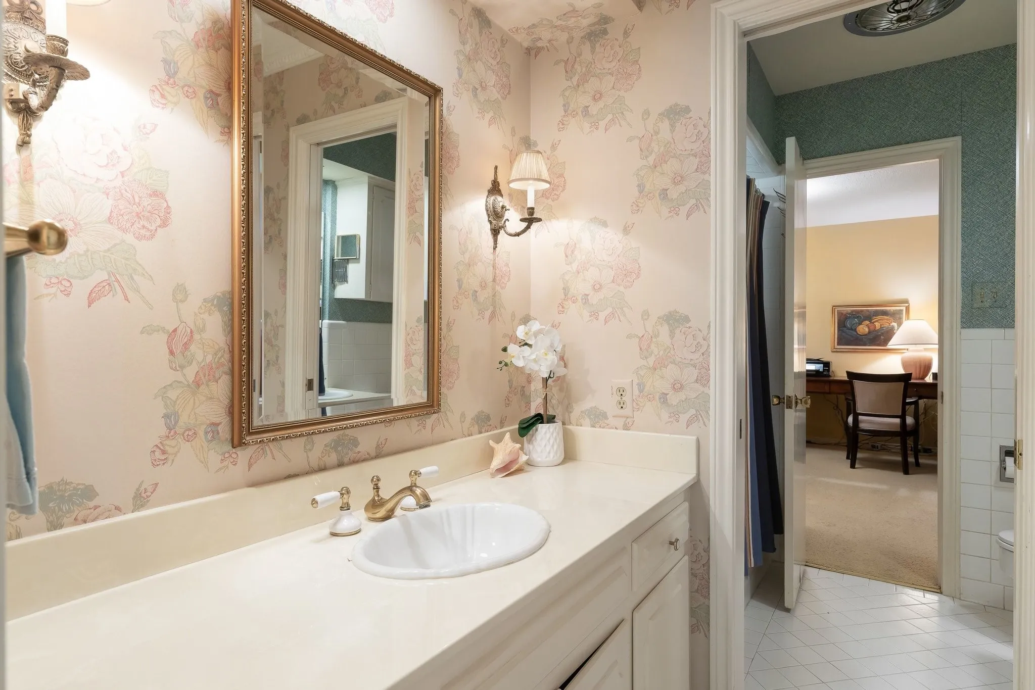 Half Bathroom off Bedroom 2.
