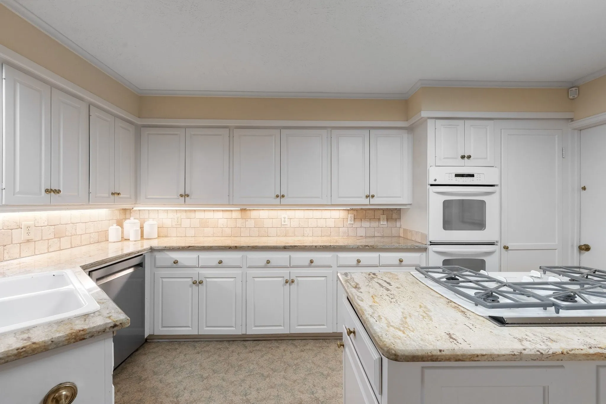Kitchen with an abundance of cabinets for plenty of storage.