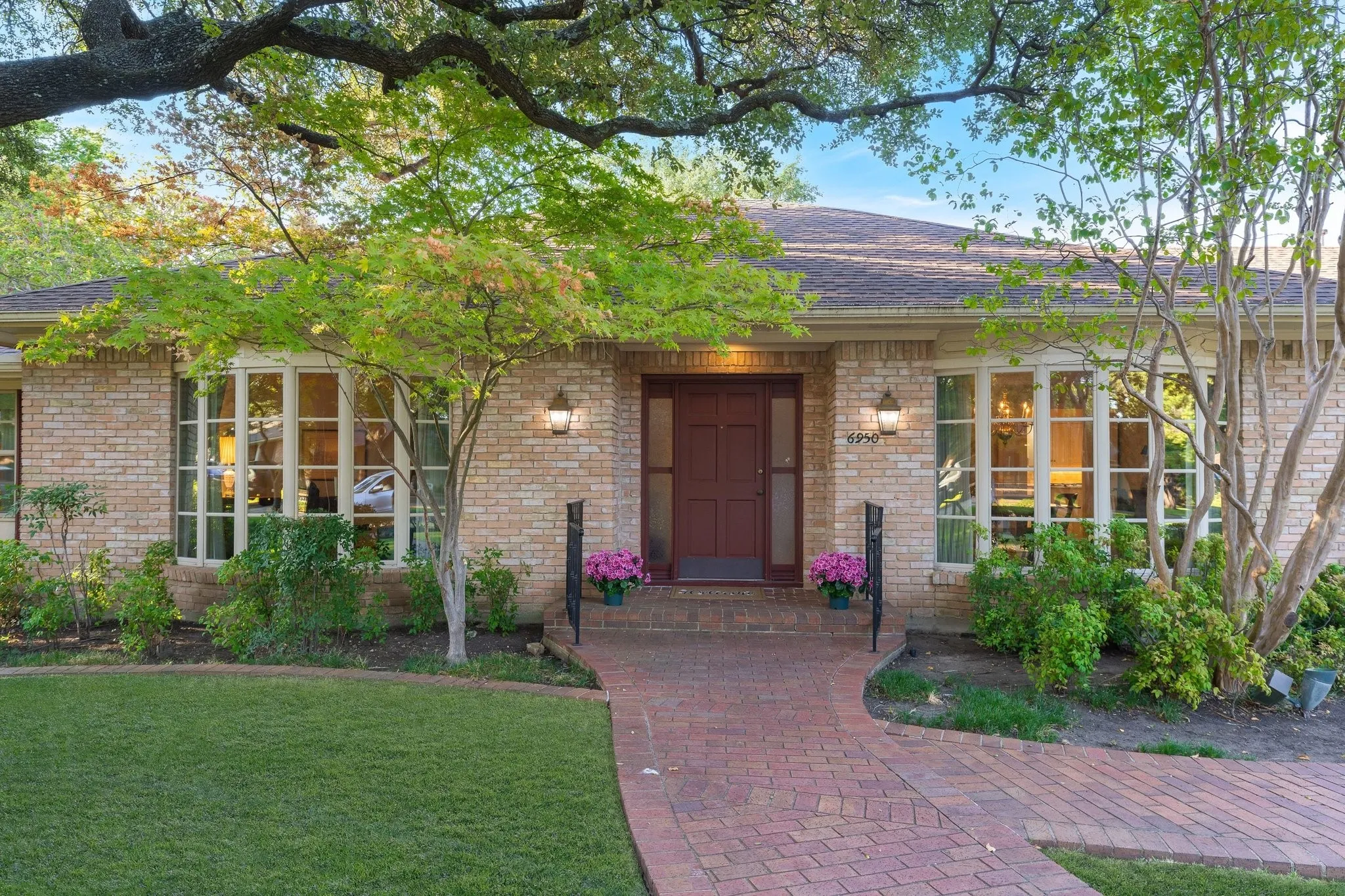 Bay Windows showcase the front of the home.