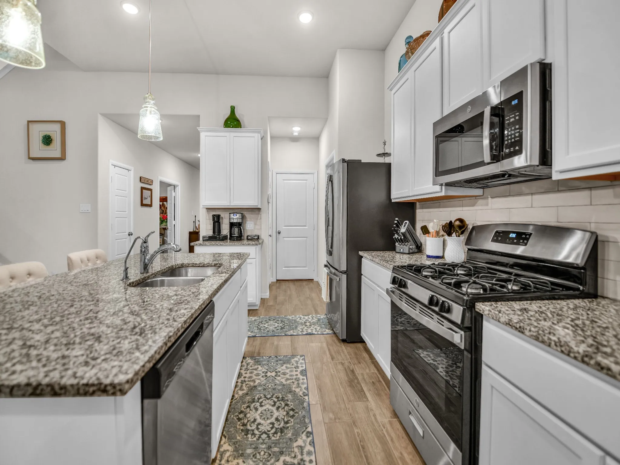 Open Kitchen with Gas Stove