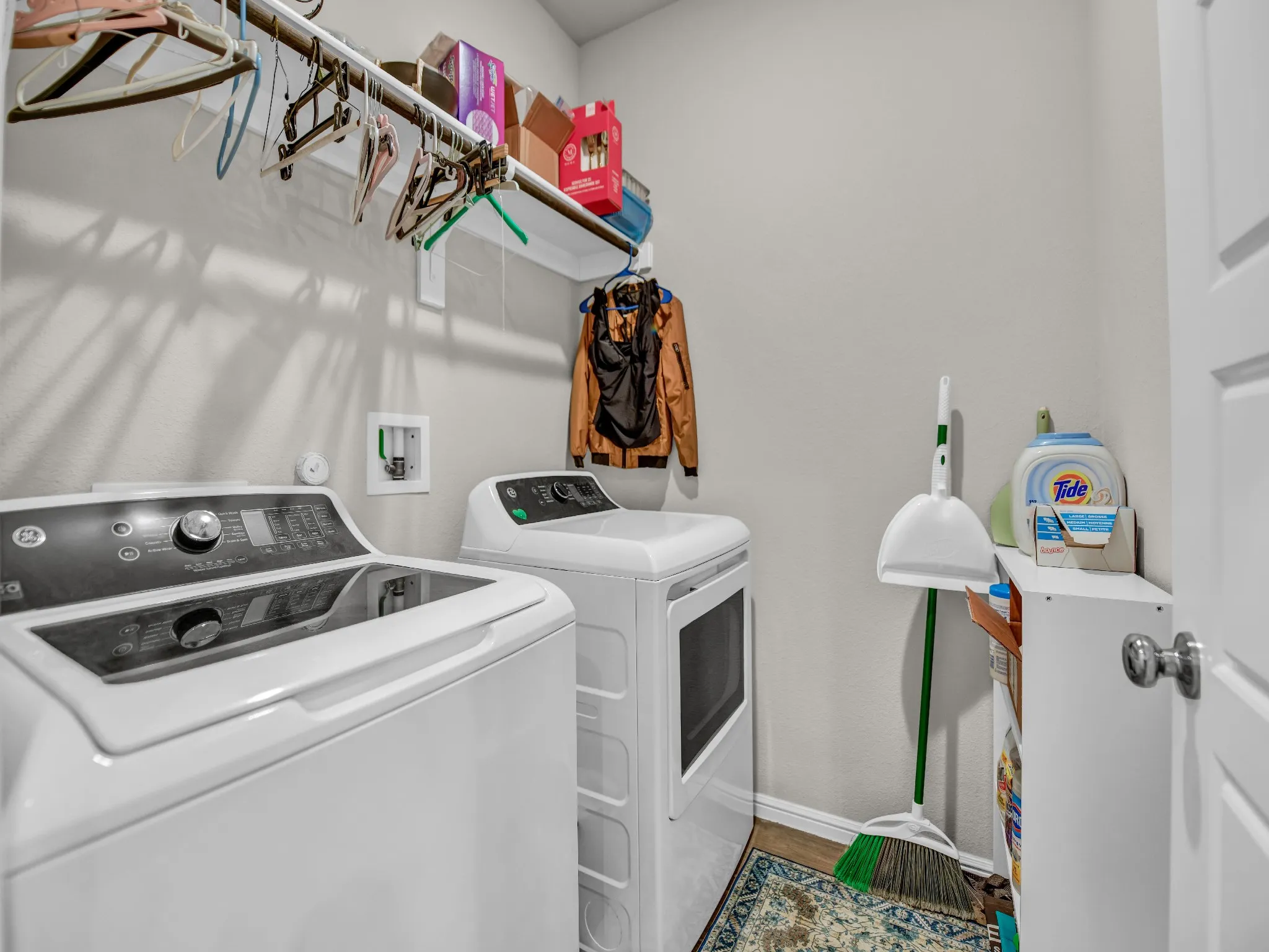 Laundry with Storage located on the First Floor