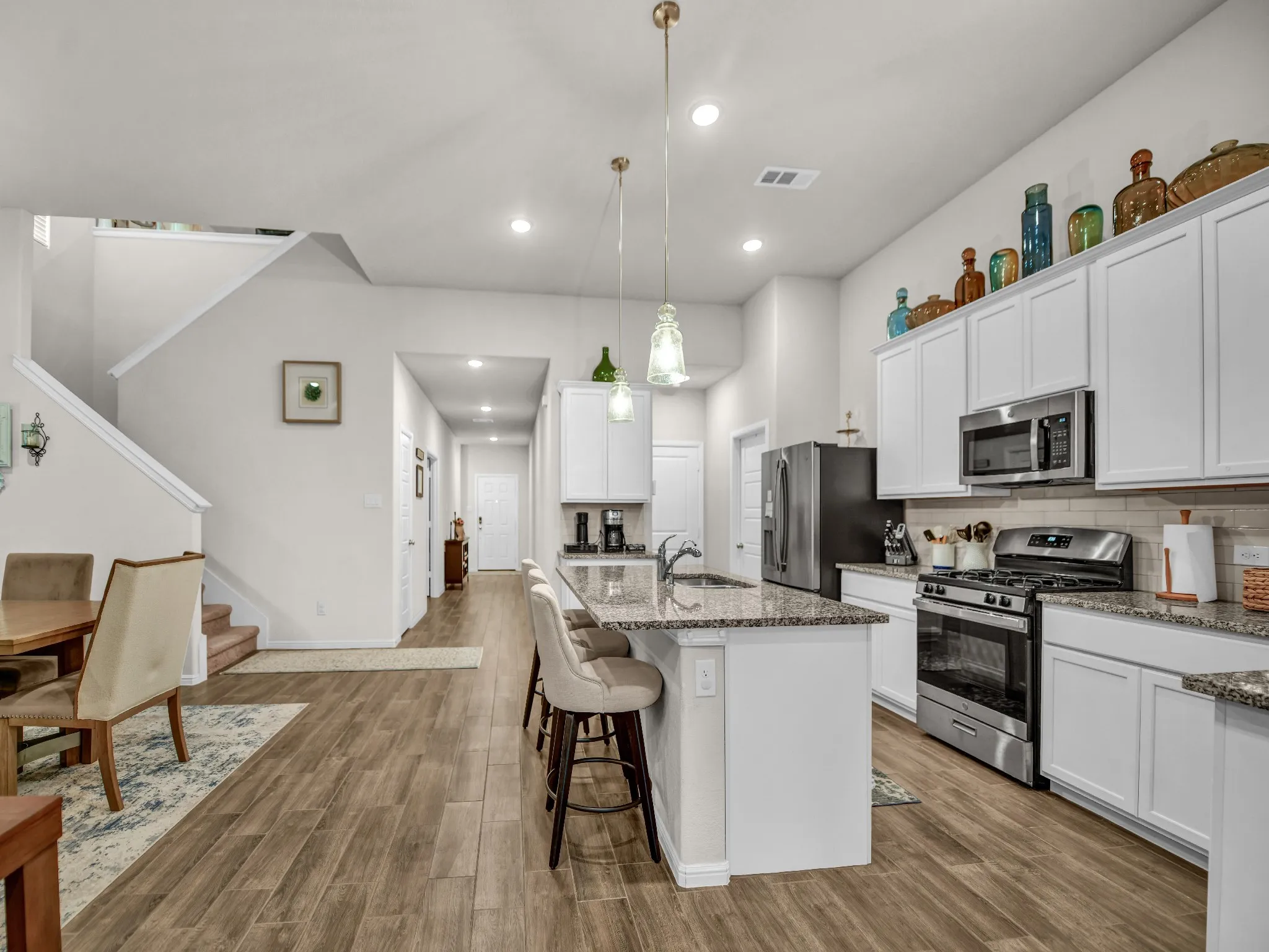 Open Floorplan with Stairway to Second Floor
