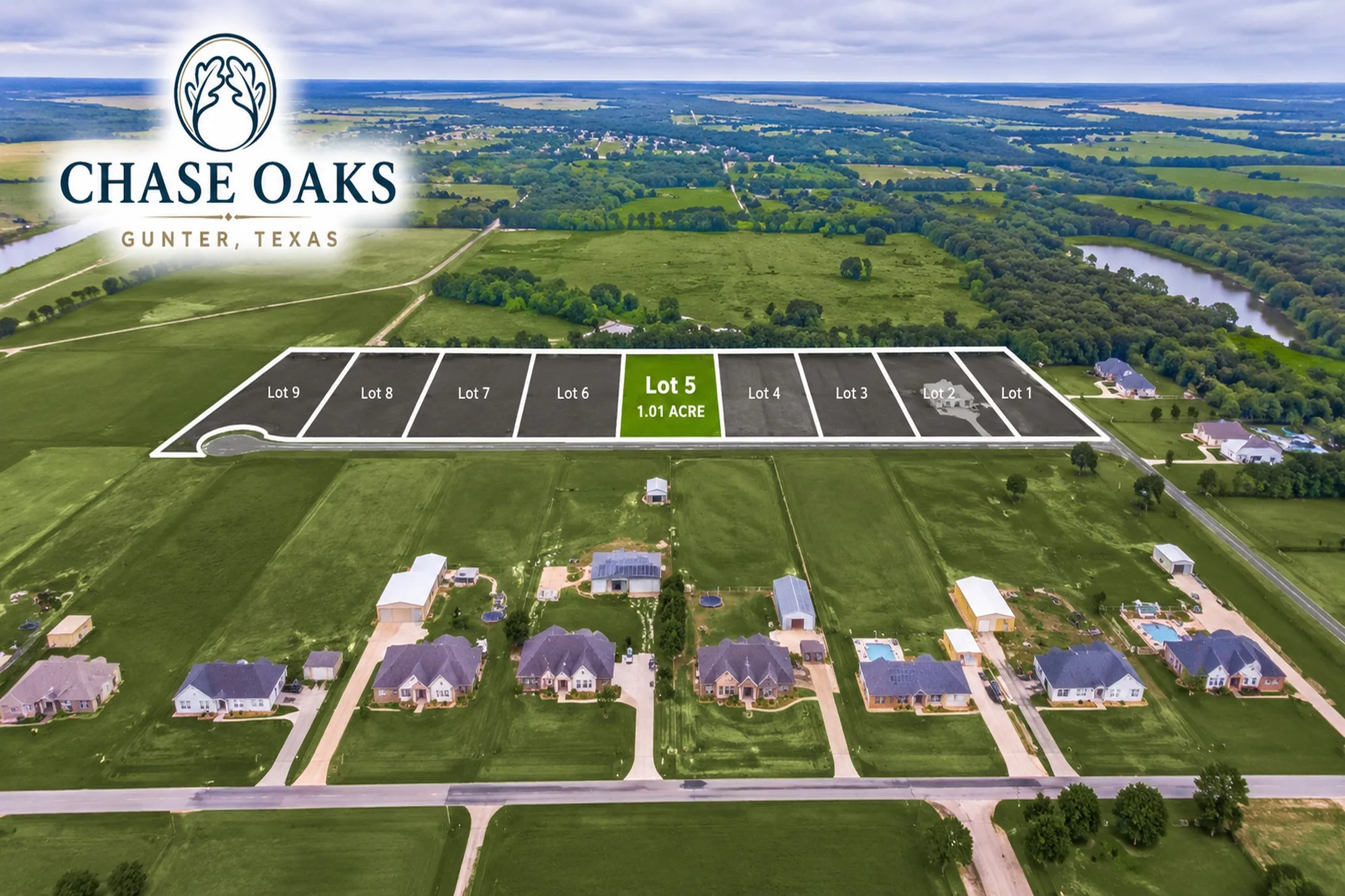 Improved Land For Sale in Grayson County , Lot 5 - Chase Oaks Bledsoe Road, Gunter, Texas 75058, 0, 0, Garage spaces, 0 Sqft, built in 0, mls#21395087, Real Estate Agent in Gunter, Homes For Sale in Grayson county, Homes For Sale in Gunter, Realtor in Gunter Texas, Real Estate Brokerage Independent Realty Texas, Luminita Cordes Realtor