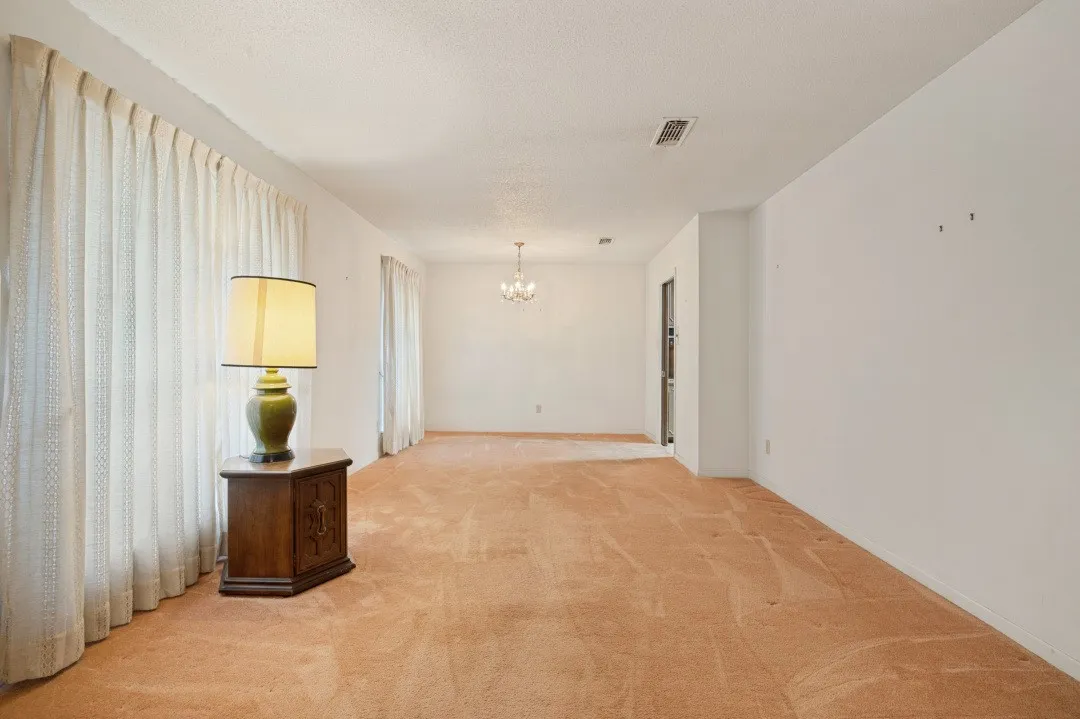 Dining and living area