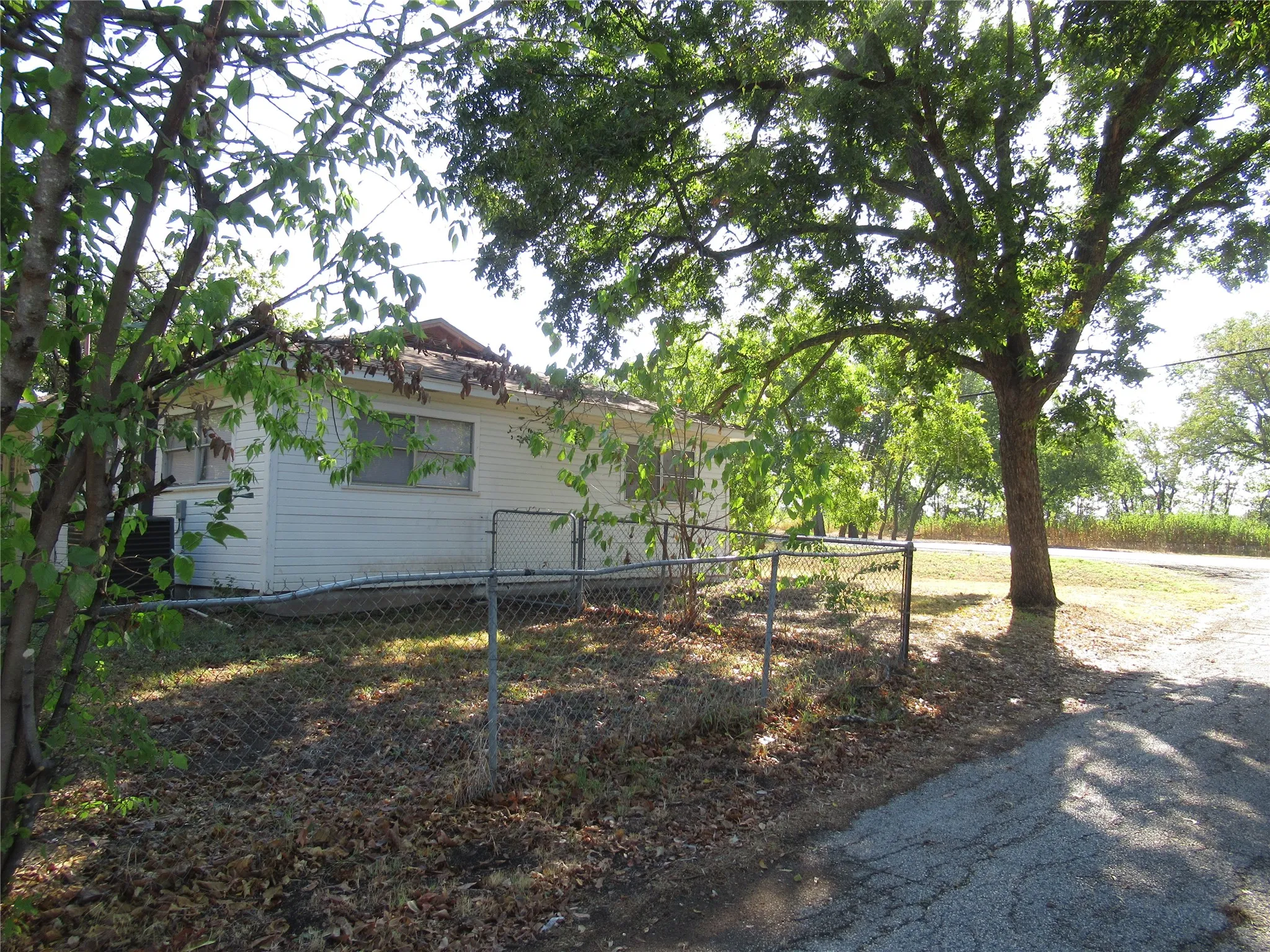 On corner lot