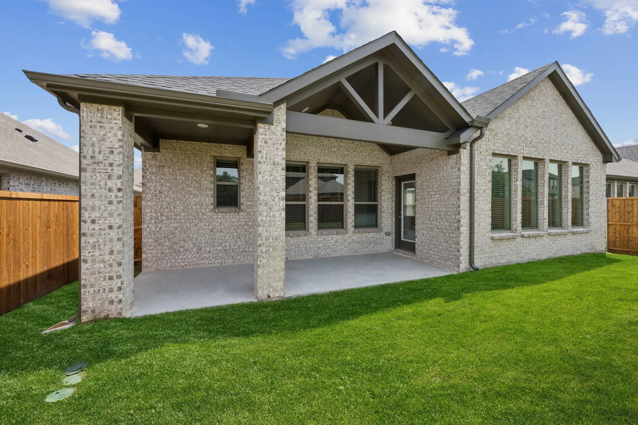 Patio in the Claret home plan by Trophy Signature Homes – REPRESENTATIVE PHOTO