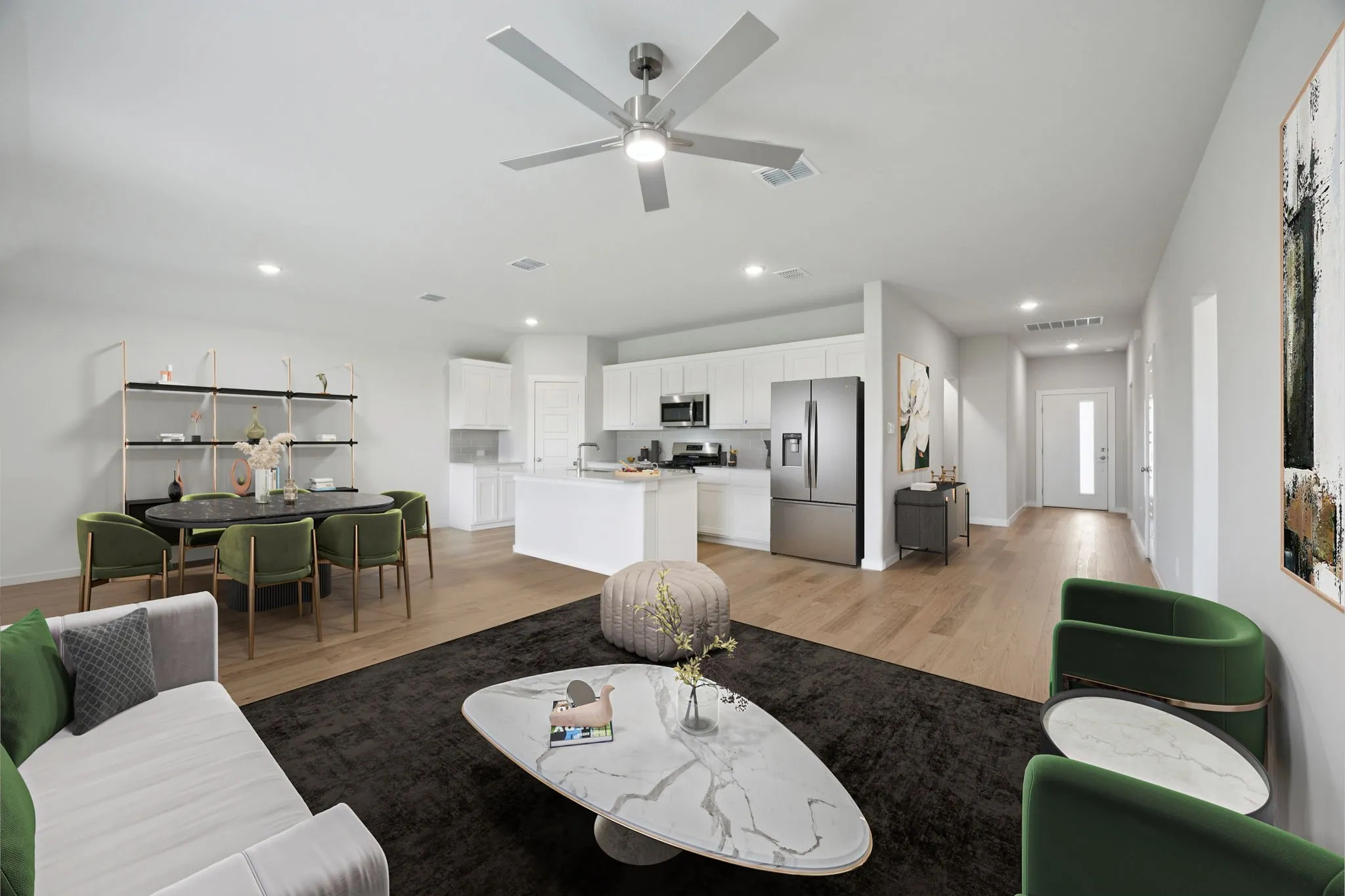 Open Floor Plan in the Hadley home plan by Trophy Signature Homes – REPRESENTATIVE PHOTO