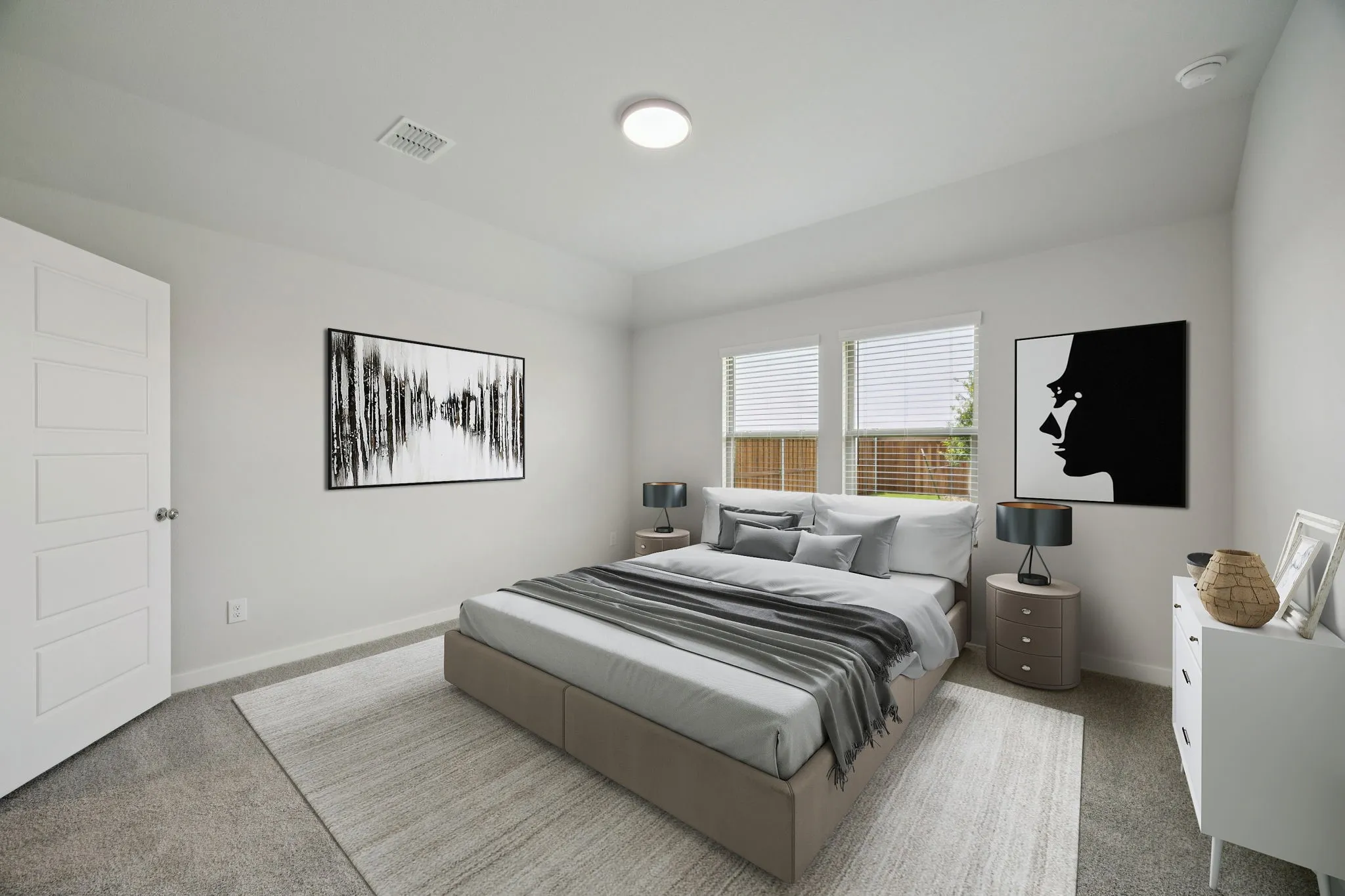 Primary Suite in the Hadley home plan by Trophy Signature Homes – REPRESENTATIVE PHOTO