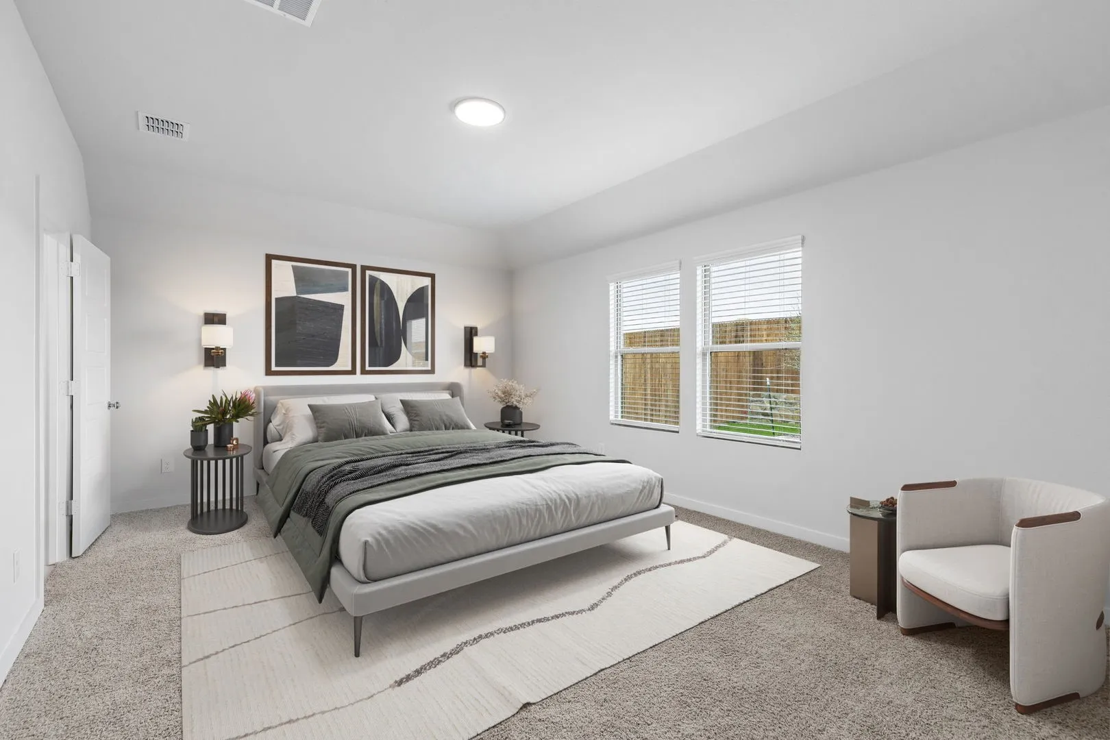 Primary Suite in the Oscar home plan by Trophy Signature Homes – REPRESENTATIVE PHOTO
