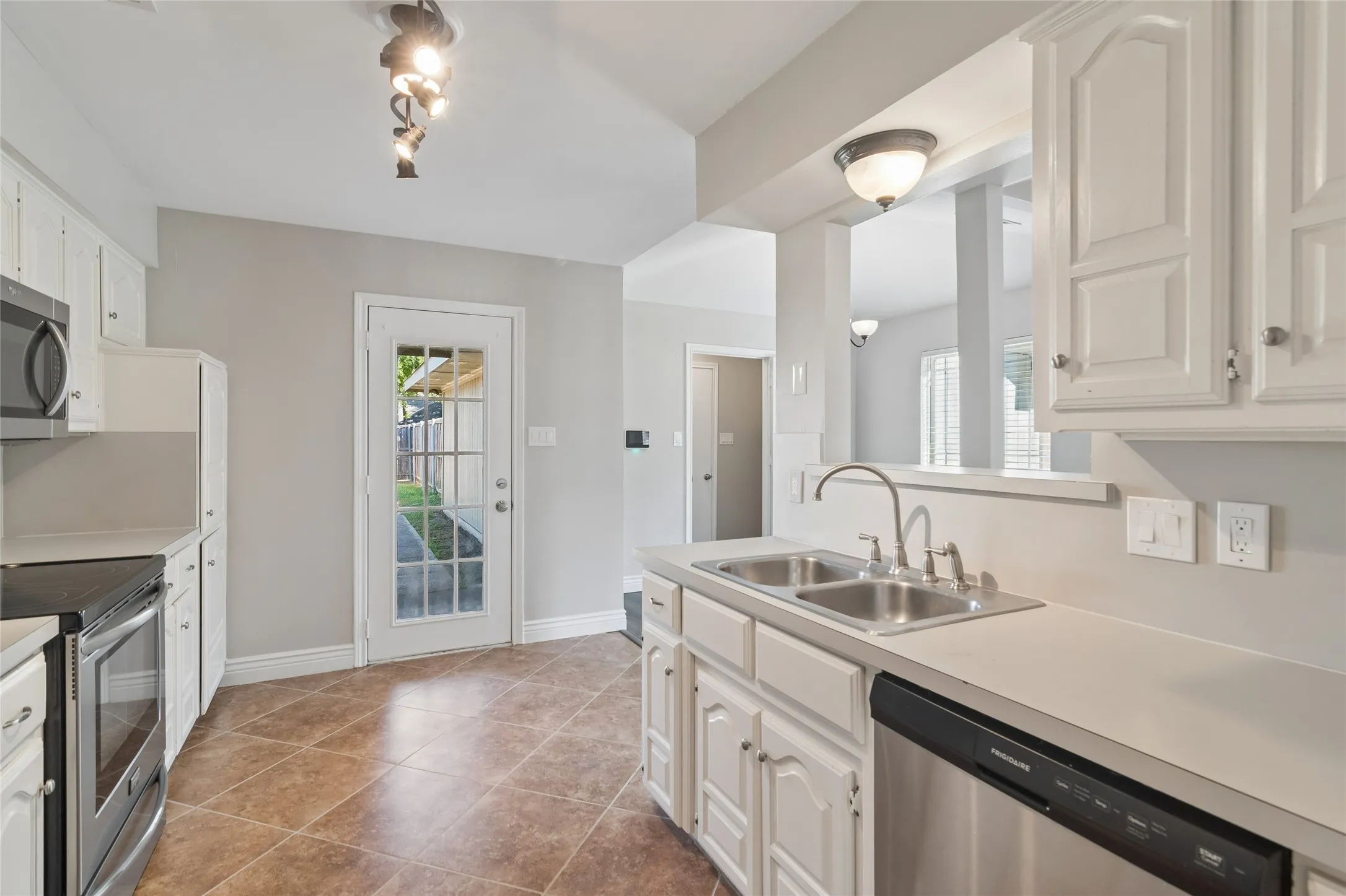 opening through to living area