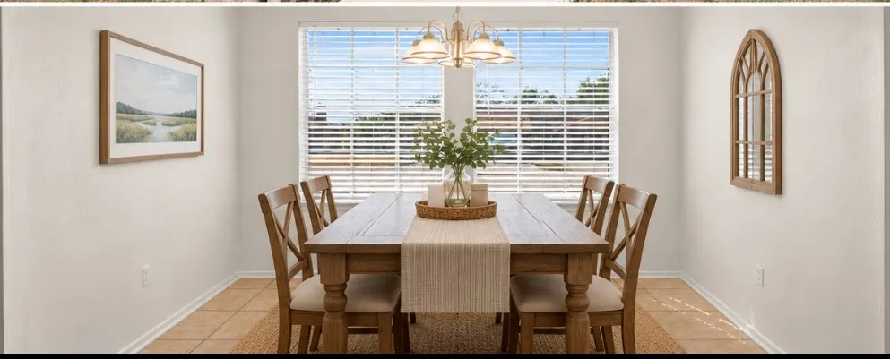 Virtually staged to show potential