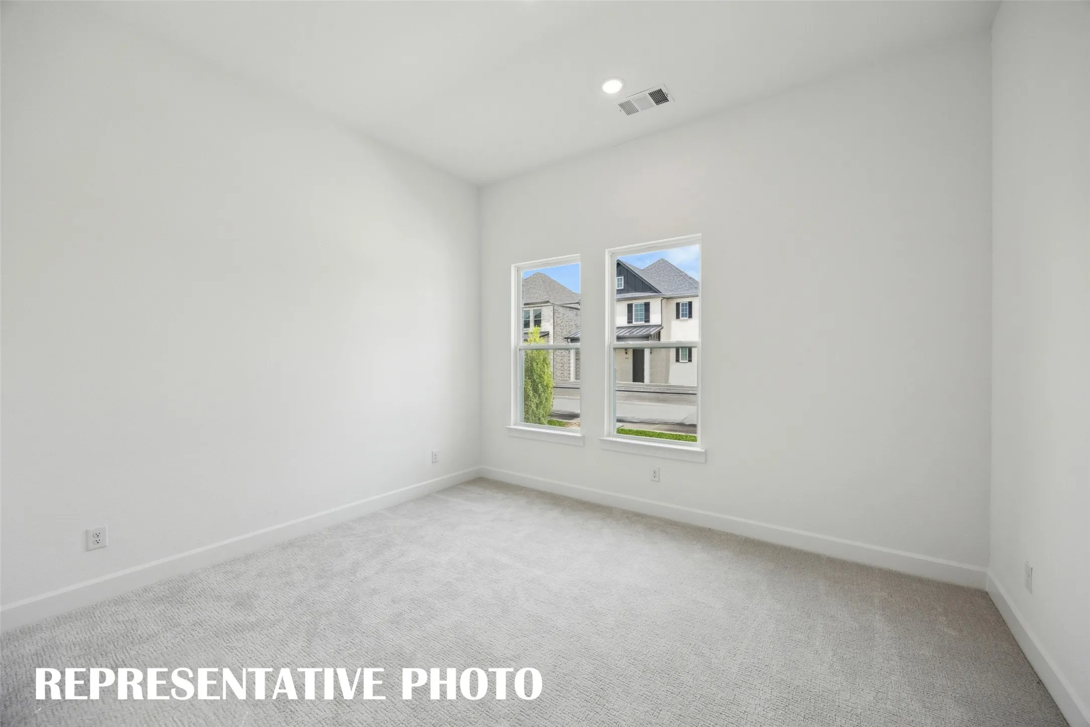 You'll find nicely sized secondary bedrooms in our Royale plan. REPRESENTATIVE PHOTO