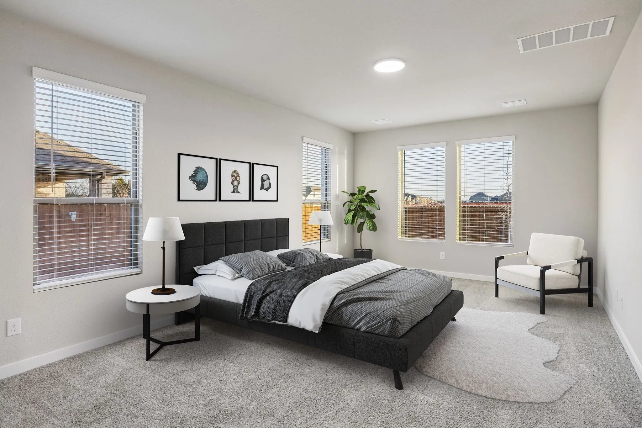 Primary Suite in the Wimbledon home plan by Trophy Signature Homes – REPRESENTATIVE PHOTO