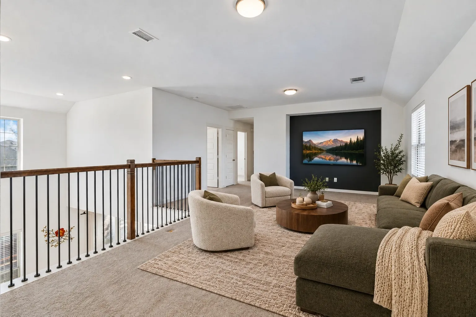 Family Room—Virtually Staged