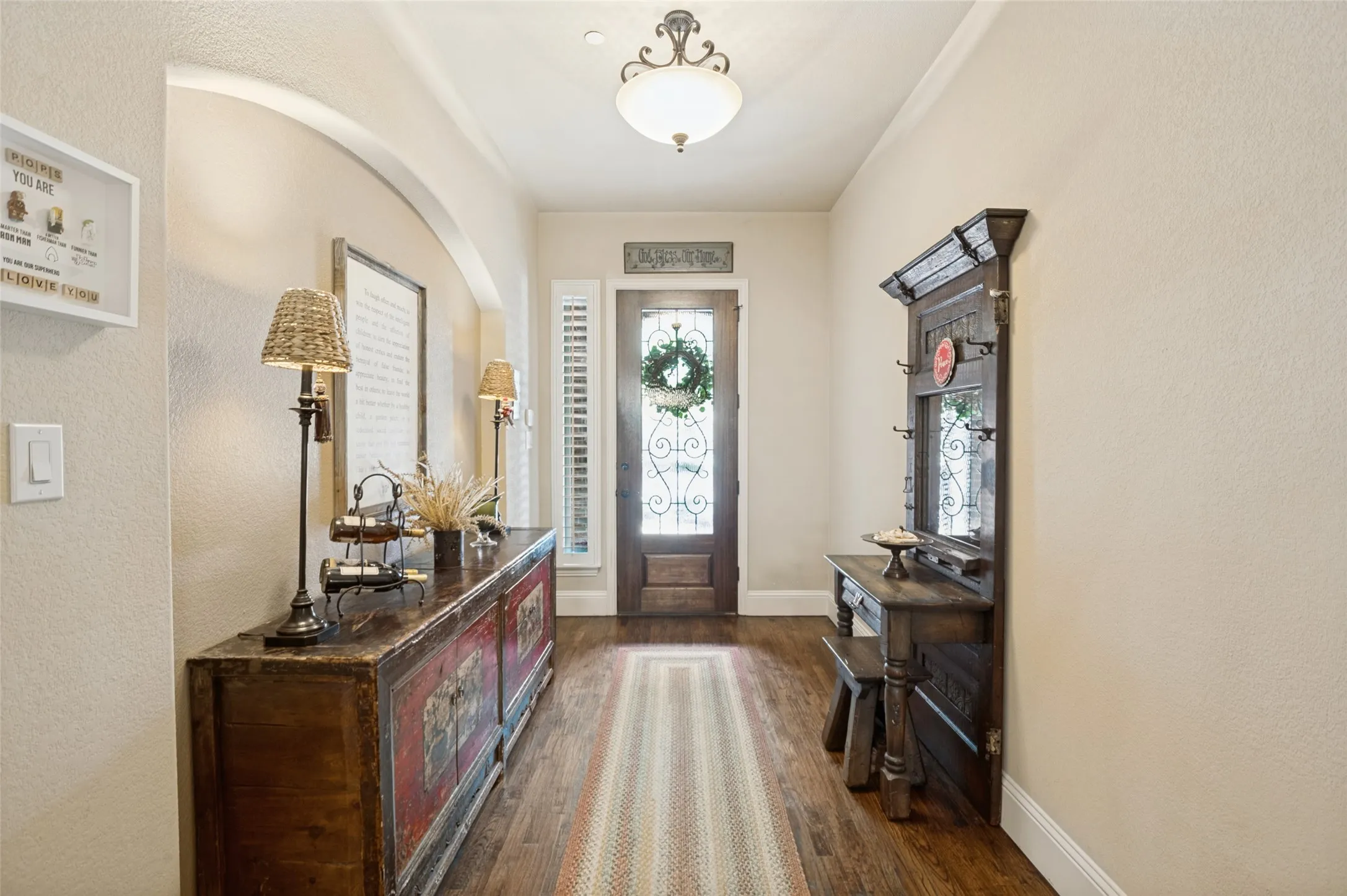 8' entry door with natural light