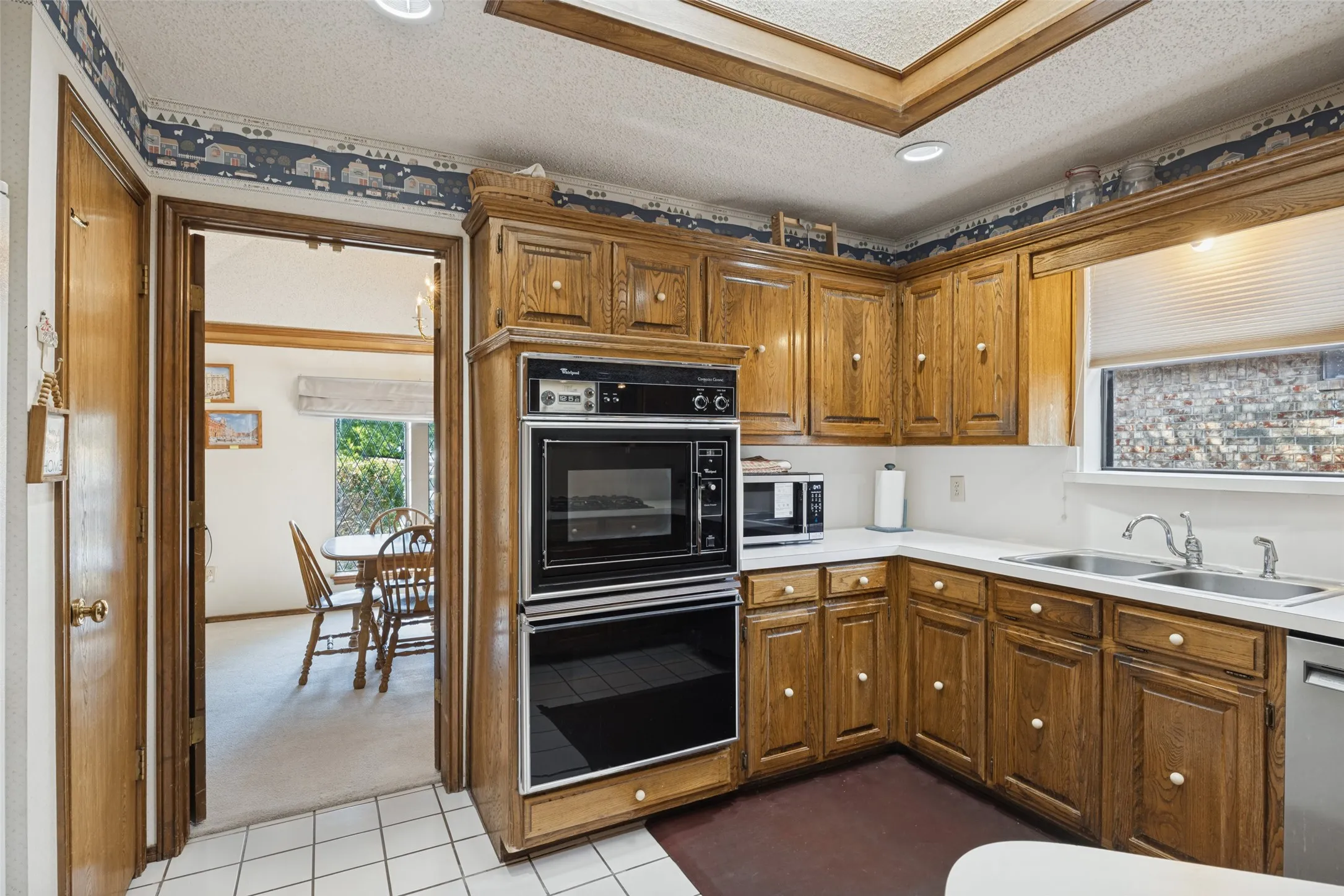 A great sklight brings natural light in.