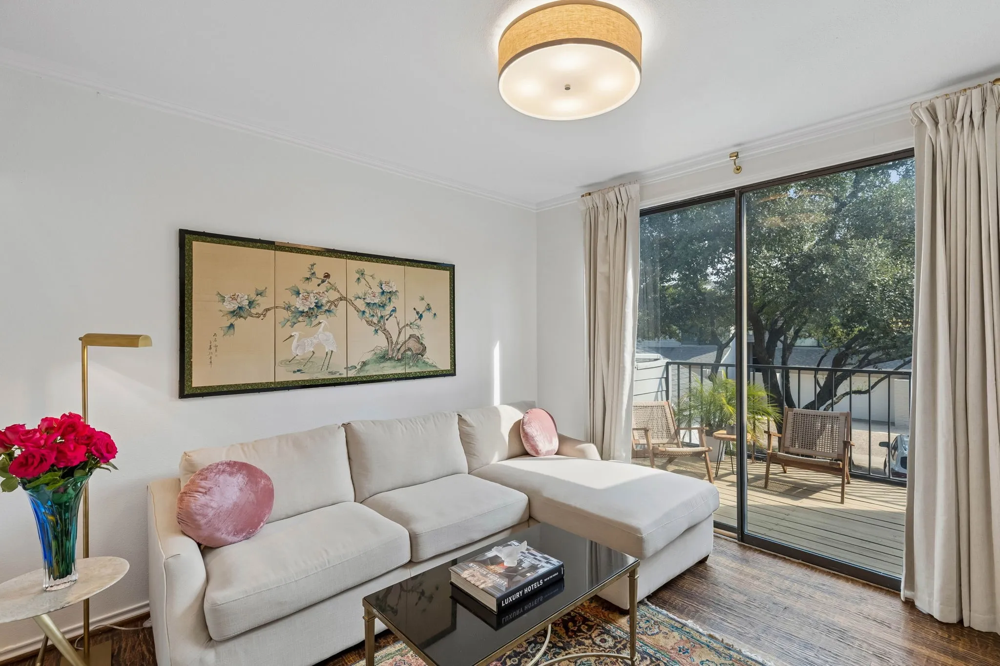 Second Living area with views into the patio