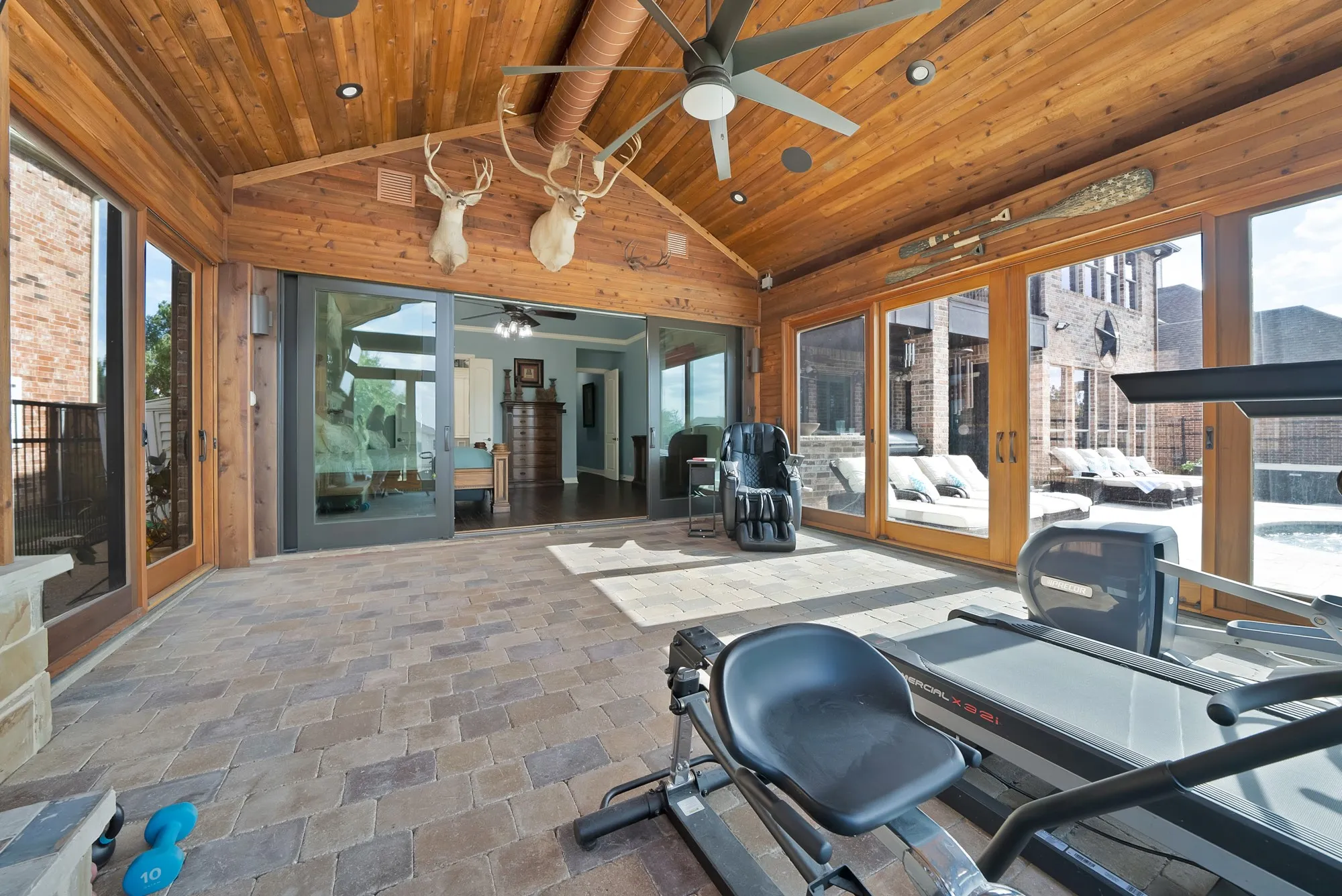 An expansive, air-conditioned enclosed atrium offers an additional 360 square feet of private living space as a luxurious extension of the primary​​‌​​​​‌​​‌‌​‌‌​​​‌‌​‌​‌​‌​​​‌​​ suite.
