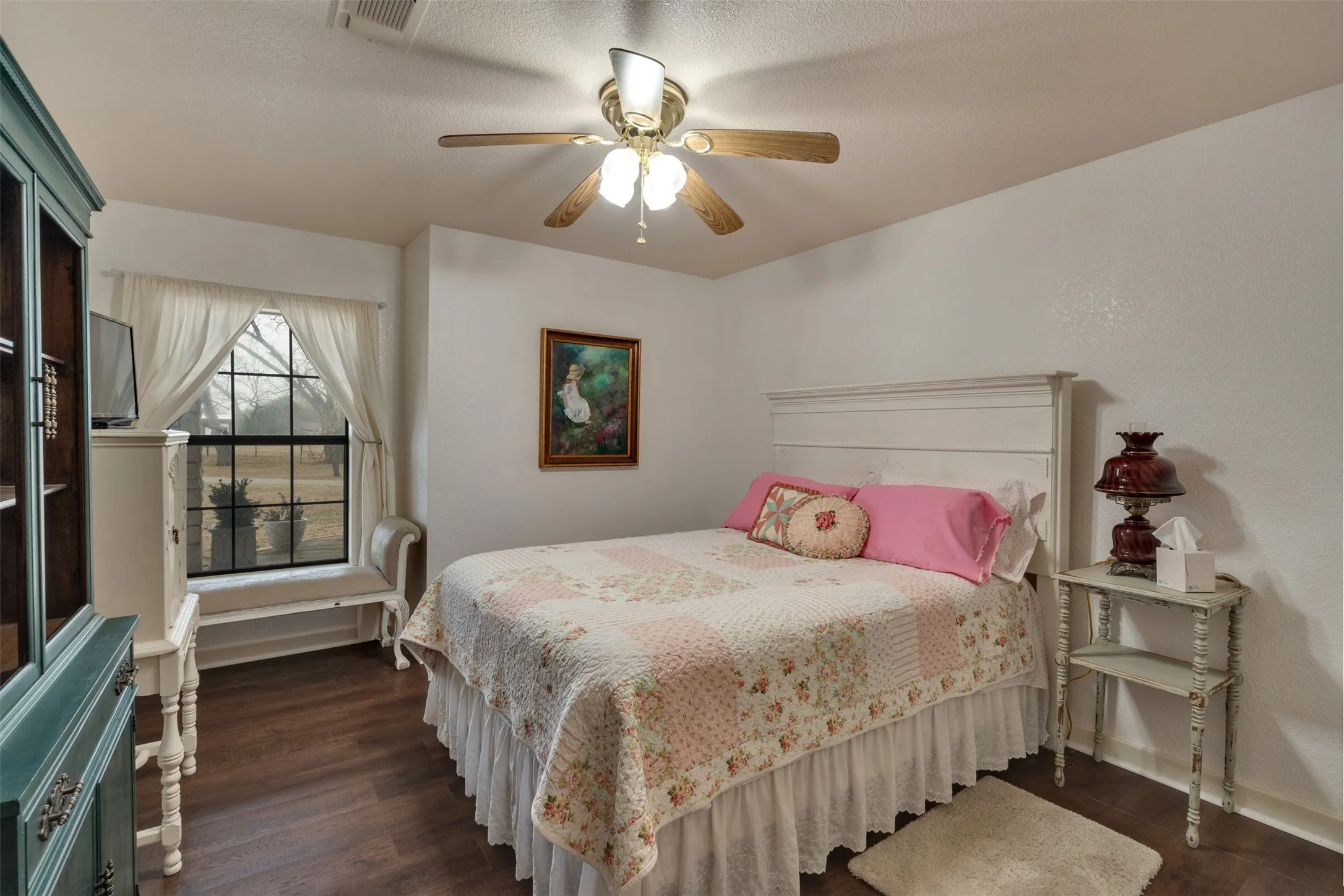 Wood-finish flooring throughout