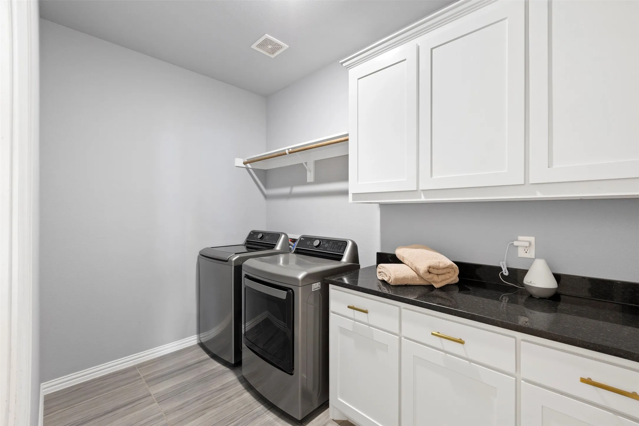 Spacious laundry area