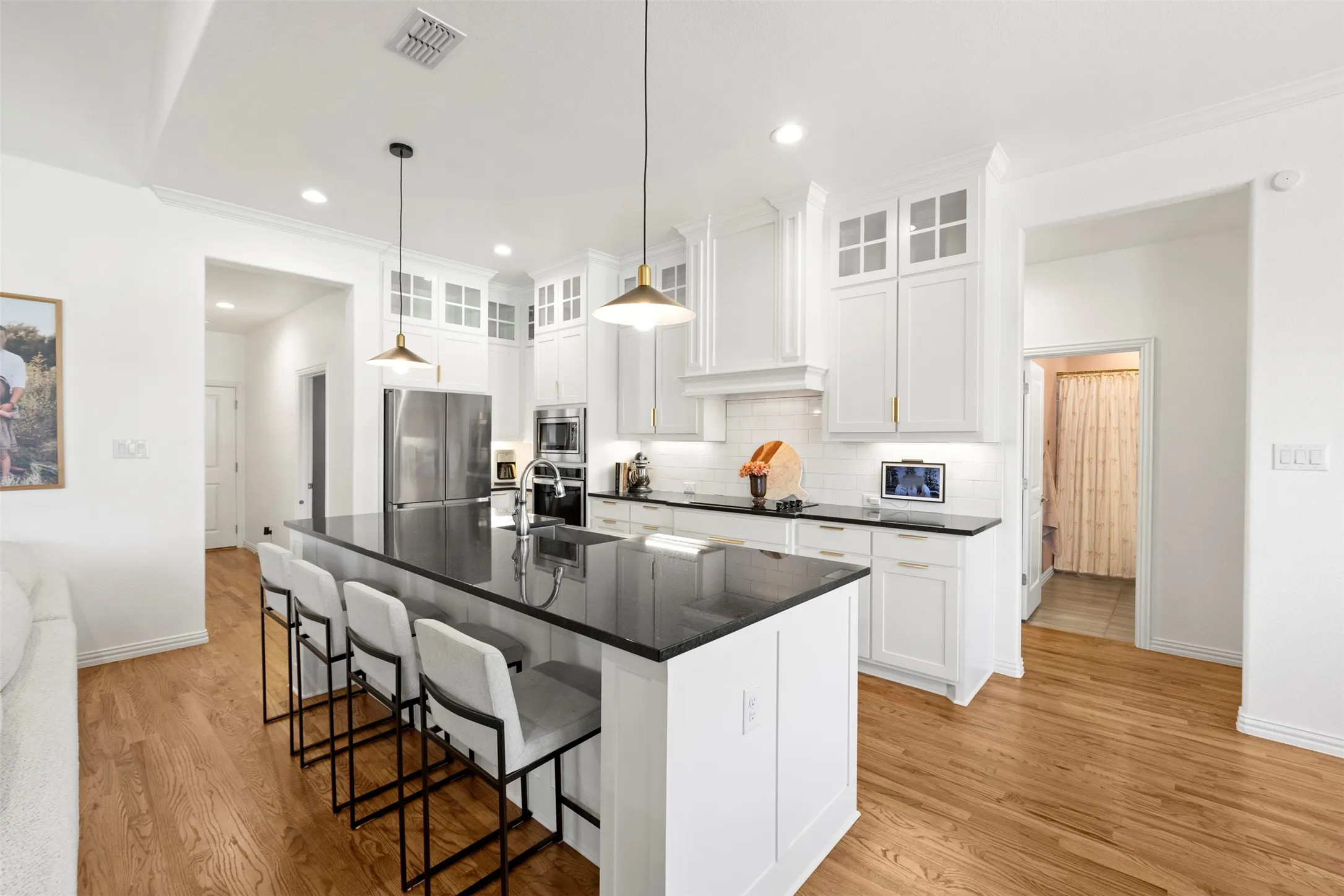 Ample counter and cabinet space to fit your every need