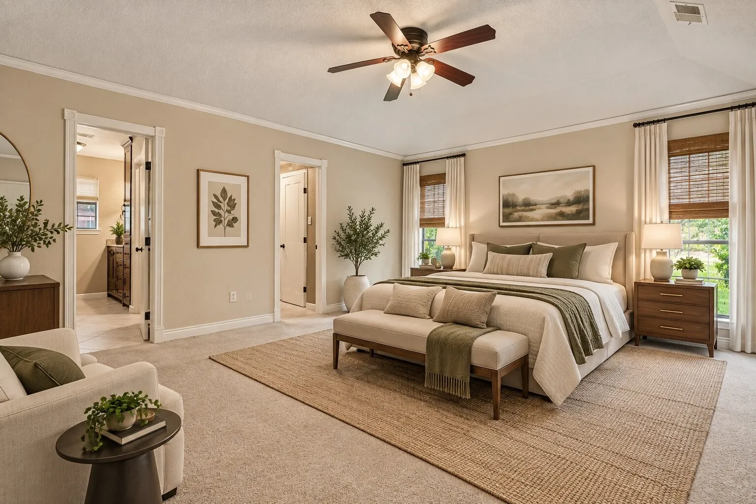 Virtually Staged - Primary Bedroom