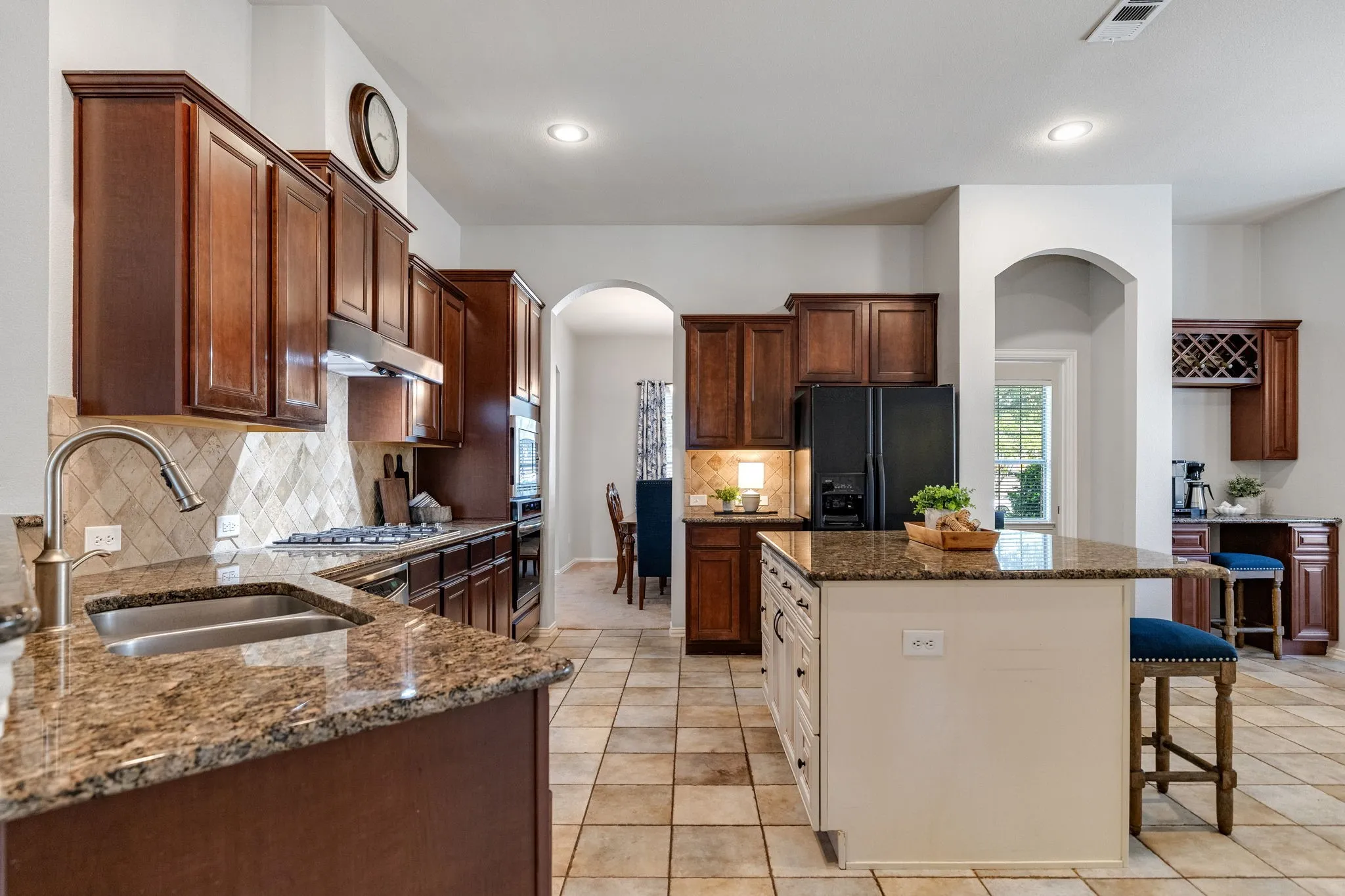 There is also a huge walk-in pantry just out of the view of this kitchen picture.