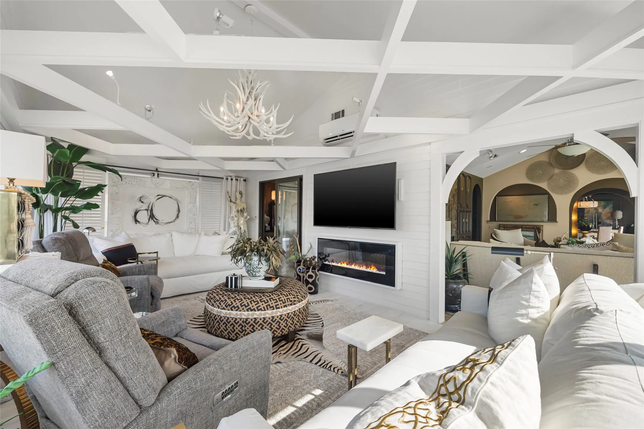 Sun room on the upper level.