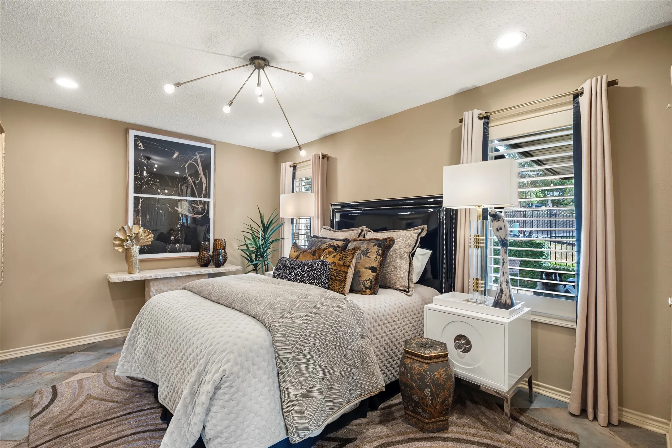 Secondary bedroom on the lower level.