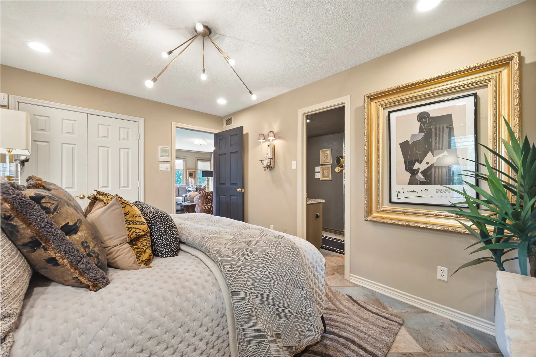 Secondary bedroom on the lower level.