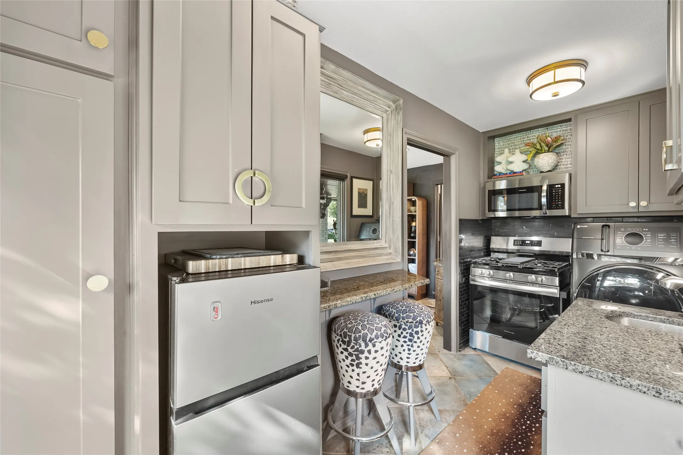 Kitchenette on the lower level.
