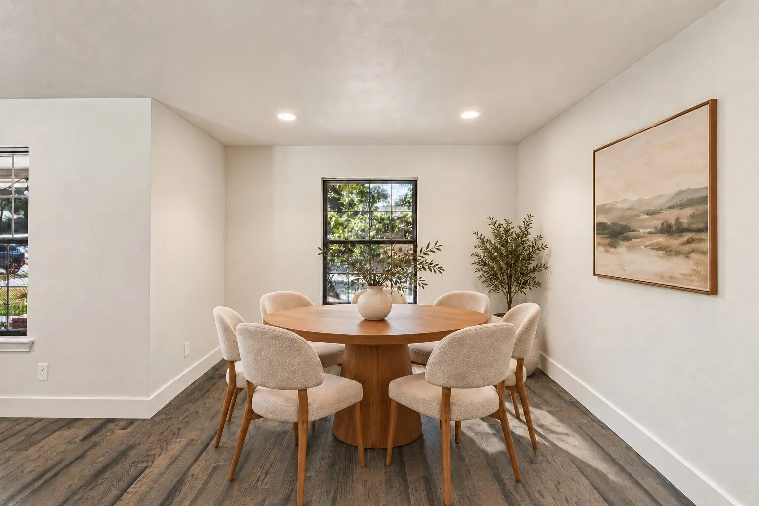 Dining room has been staged to show potential.
