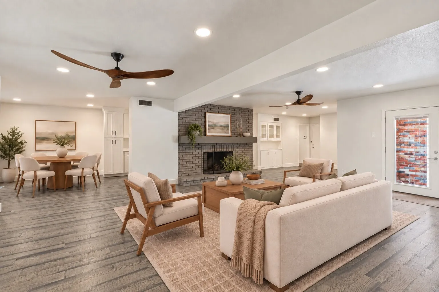 Living room has been staged to show potential.