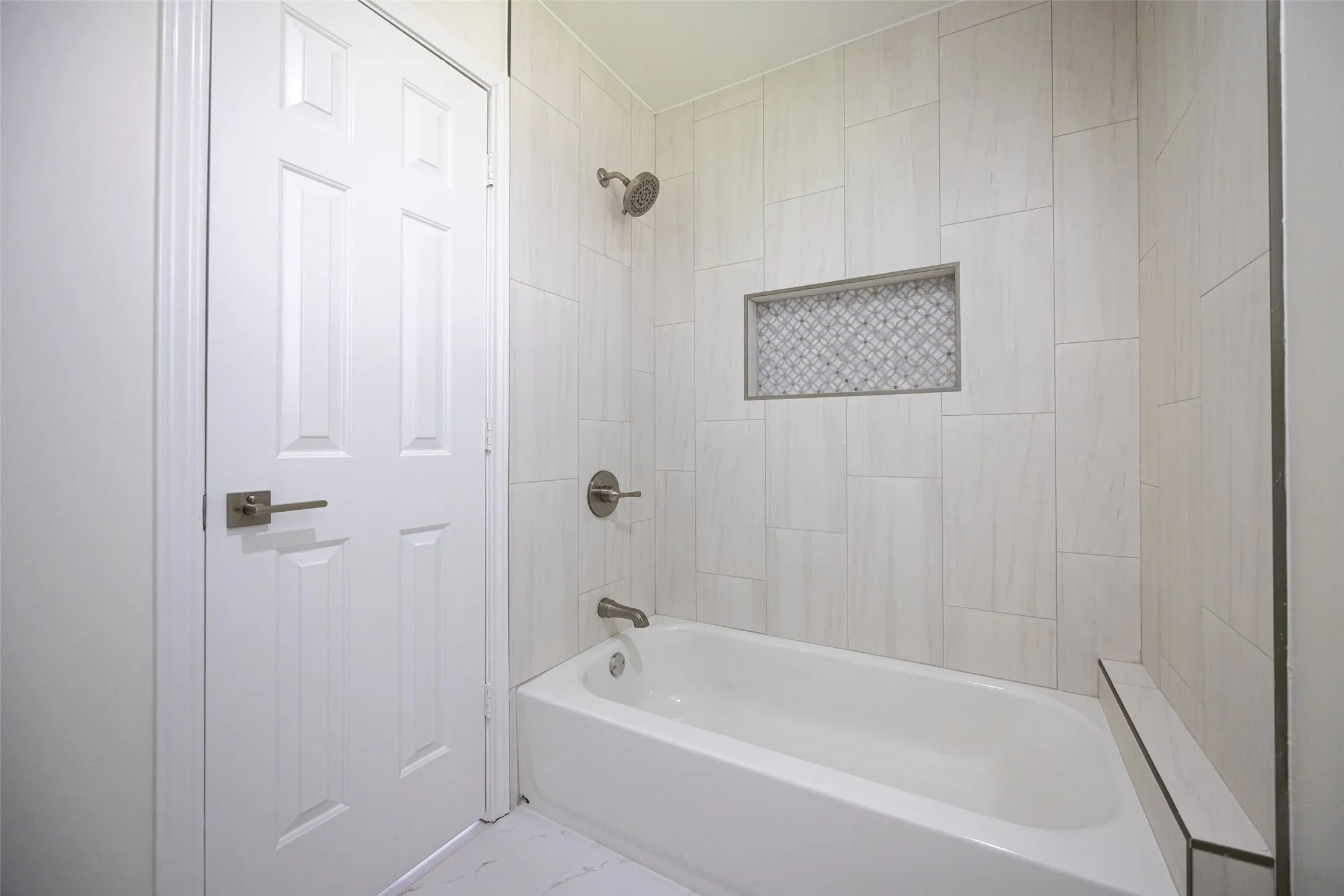 Additional bathroom with vanity and mirror