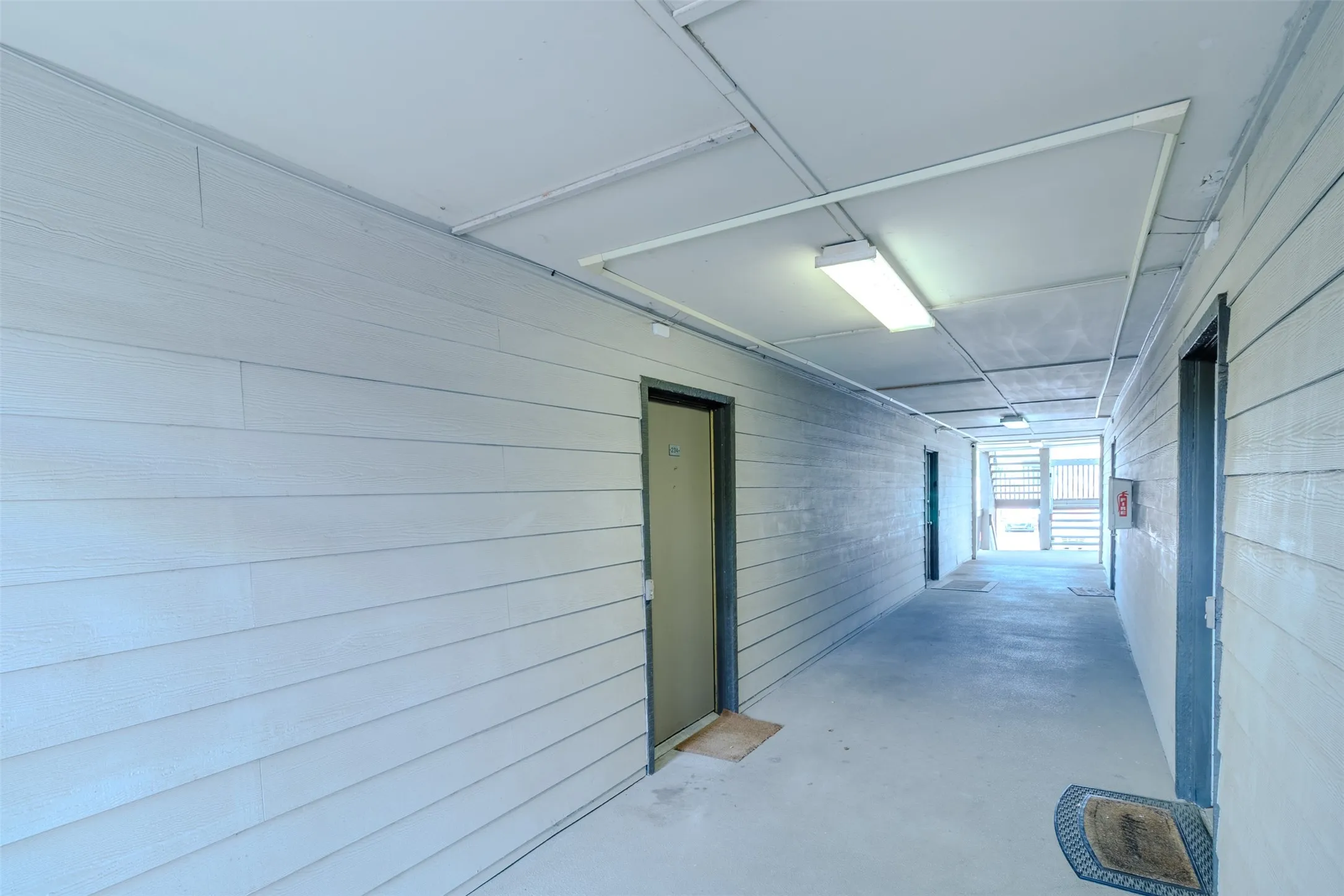 Outside condo unit