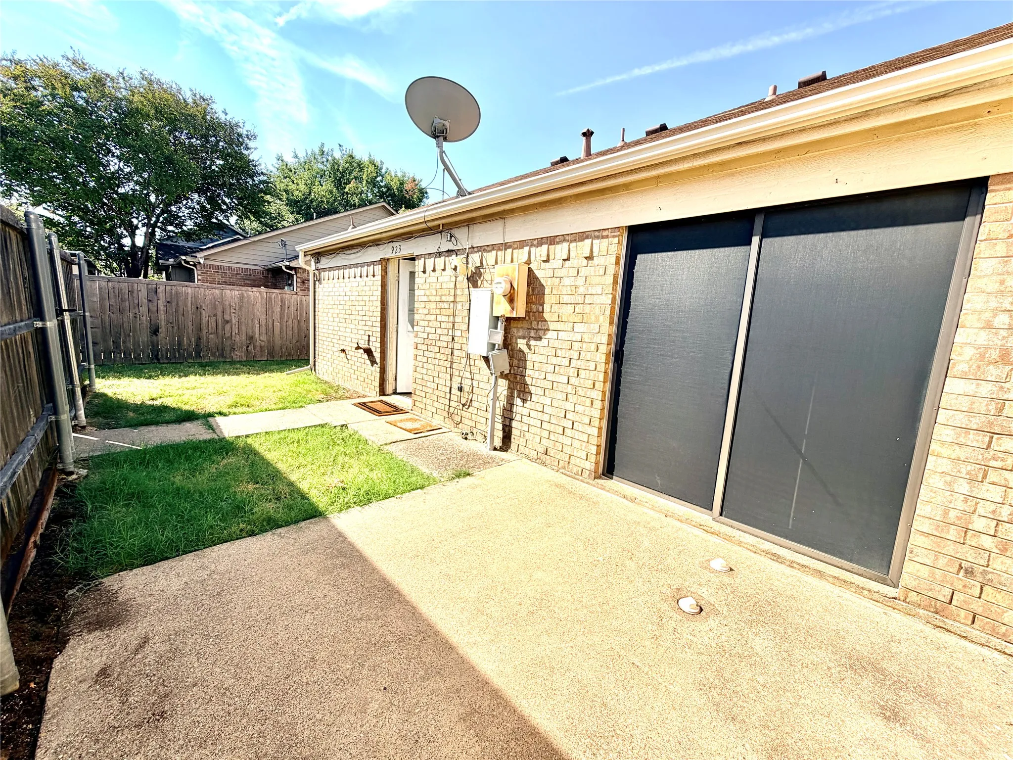 backyard area