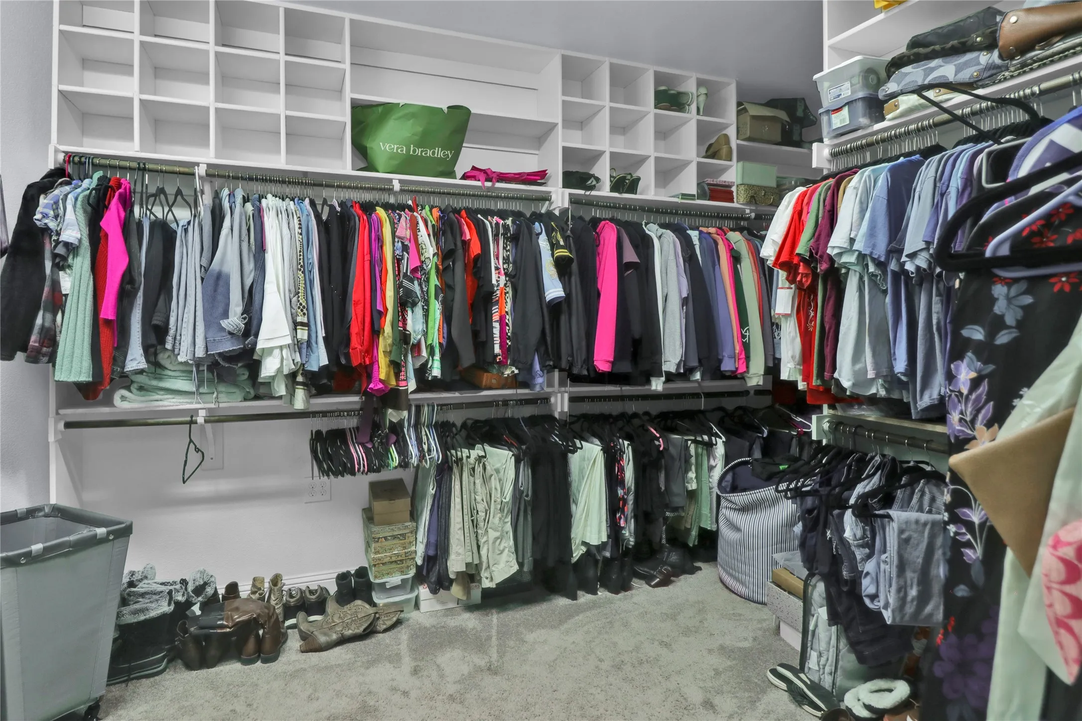 Master closet has plenty of room!