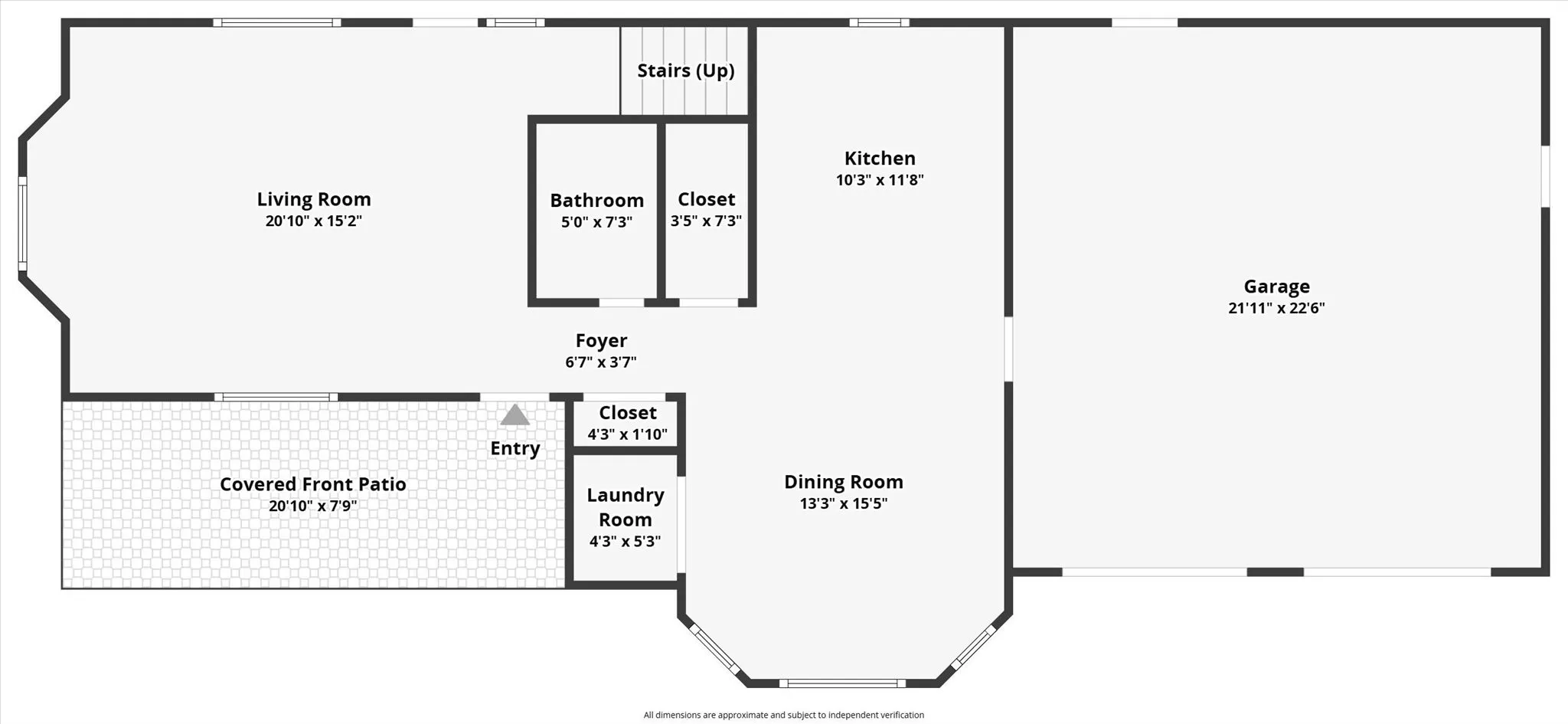 Downstairs floor plan.
