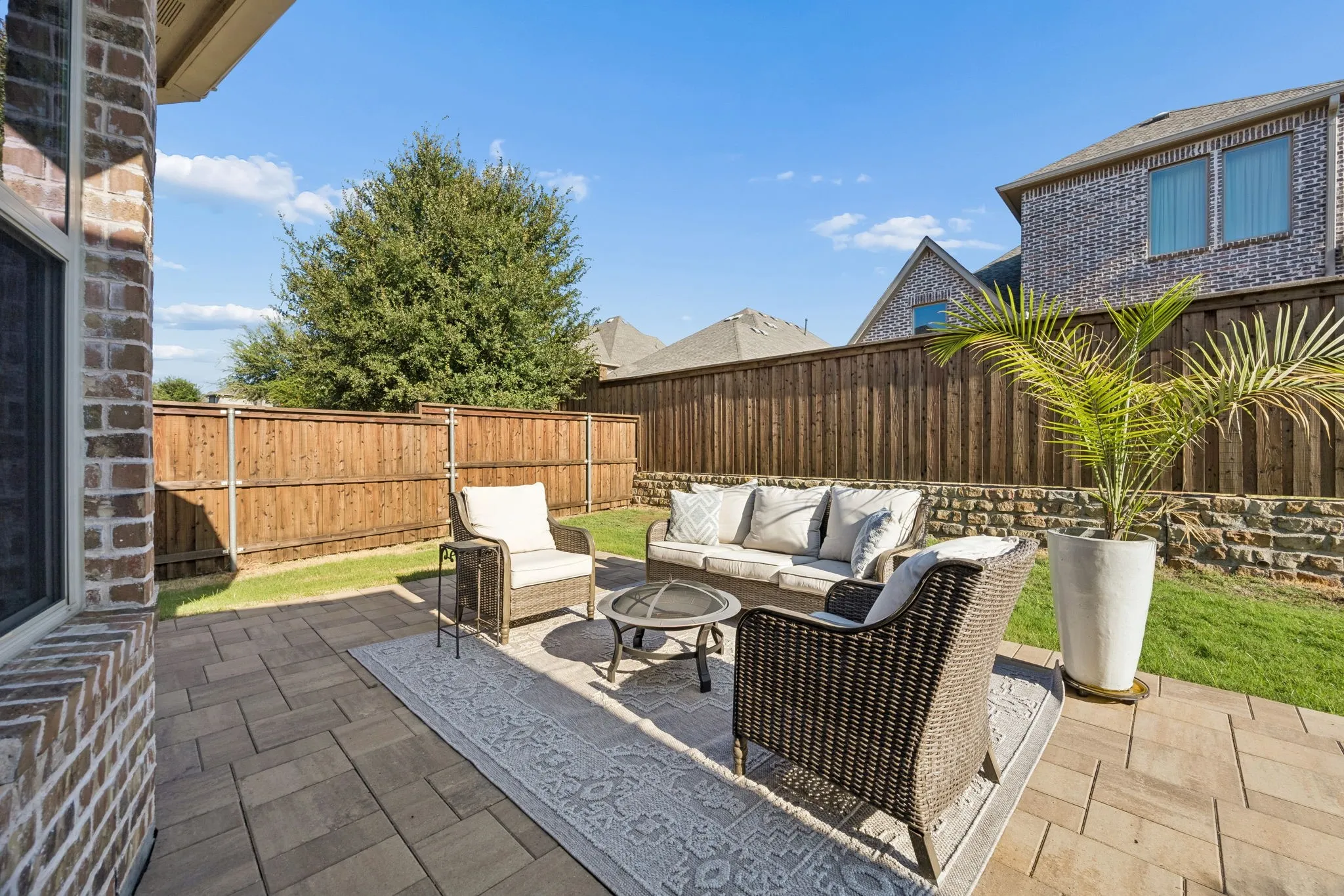 Uncovered Patio~ Unwind & Destress!