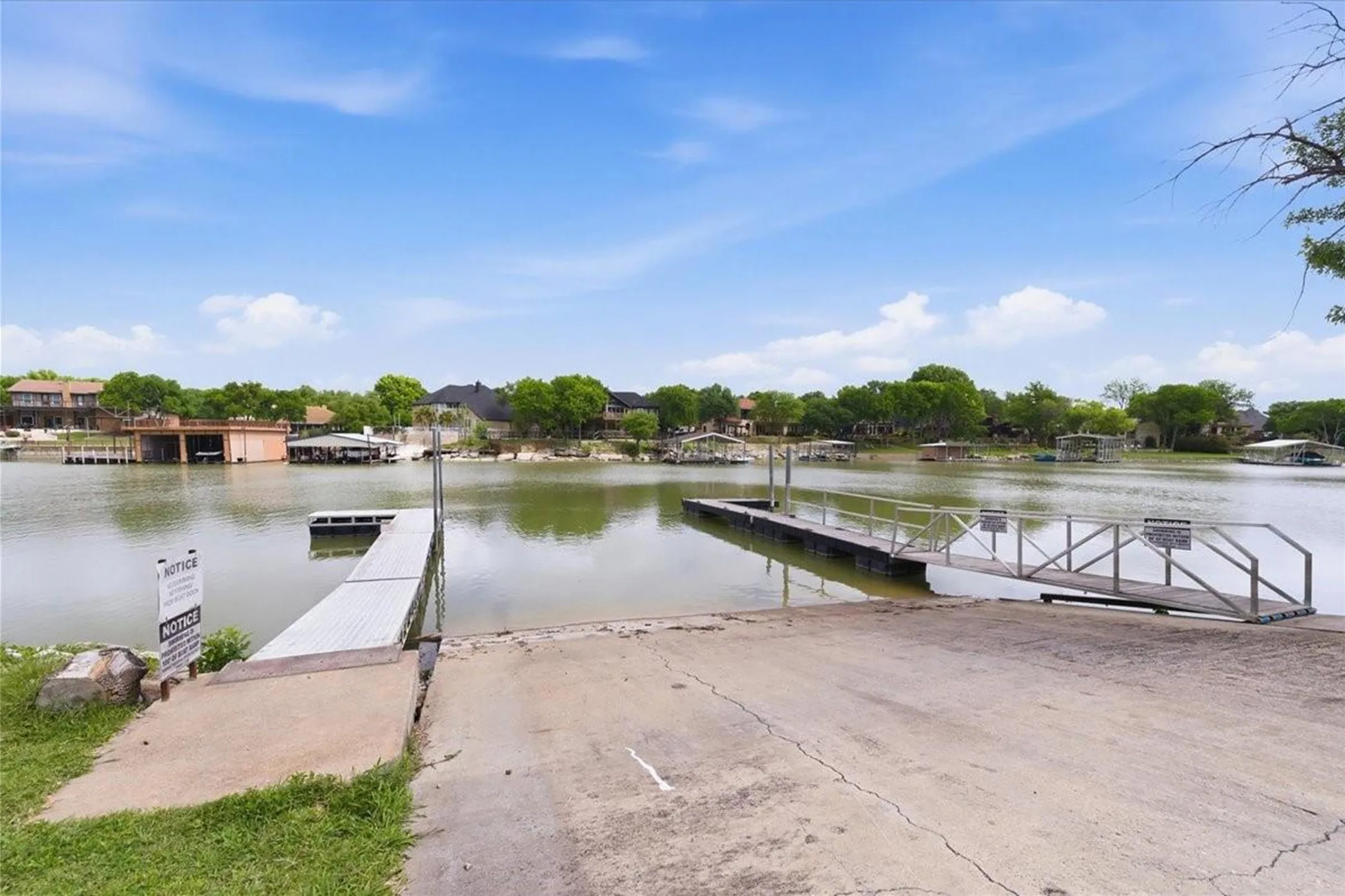 Community boat ramp