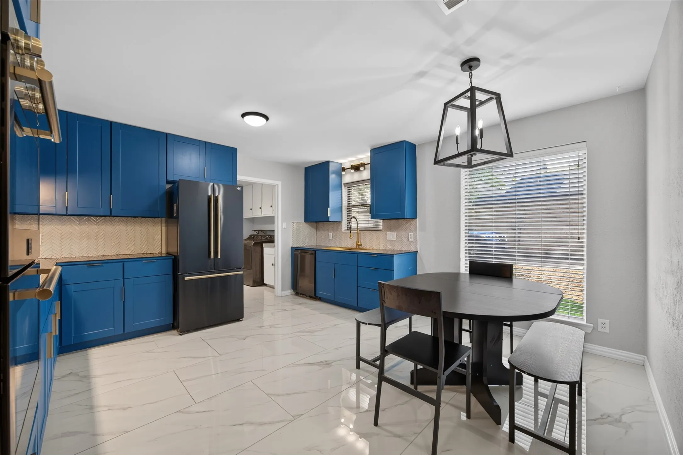 Eat-in kitchen is updated and gorgeous!