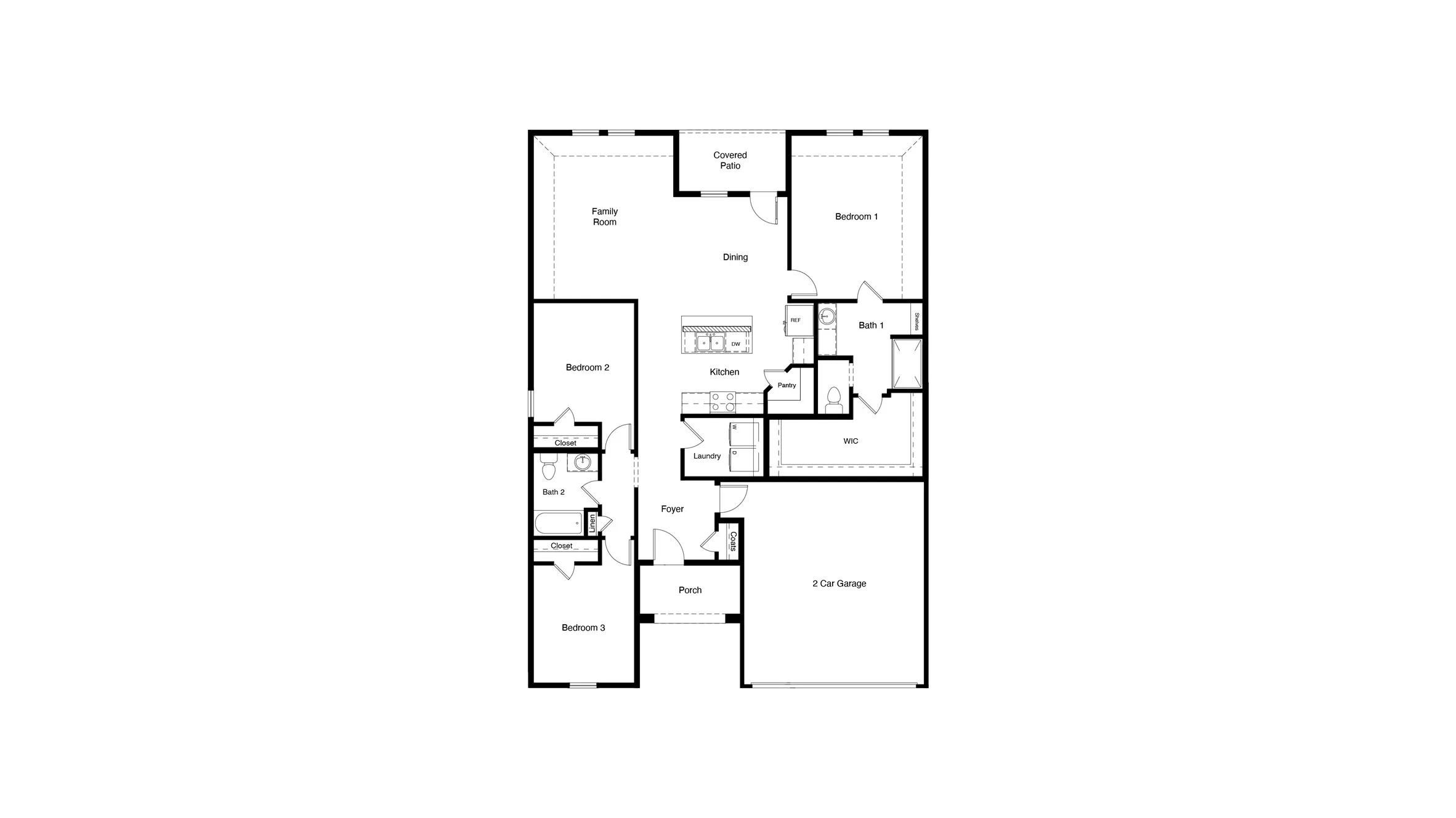 D.R. Horton's  Denton floor plan - All Home and community information, including pricing, included features, terms, availability and amenities, are subject to change at any time without notice or obligation. All Drawings, pictures, photographs, video, square footages, floor plans, elevations, features, colors and sizes are approximate for illustration purposes only and will vary from the homes as built.