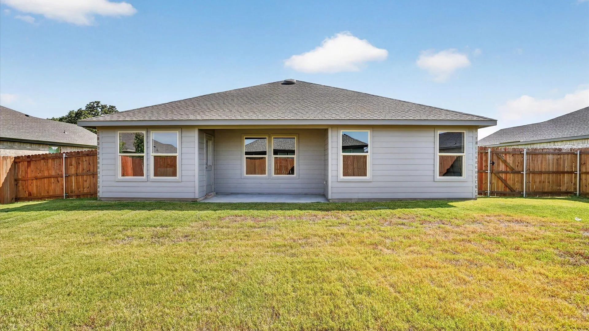 Rear Elevation - All Home and community information, including pricing, included features, terms, availability and amenities, are subject to change at any time without notice or obligation. All Drawings, pictures, photographs, video, square footages, floor plans, elevations, features, colors and sizes are approximate for illustration purposes only and will vary from the homes as built.