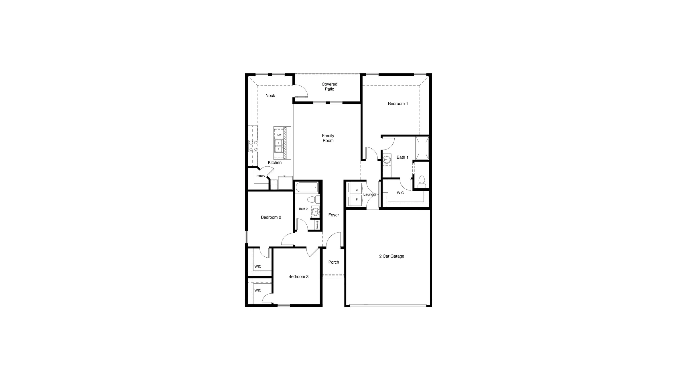 D.R. Horton's  Bellvue floor plan - All Home and community information, including pricing, included features, terms, availability and amenities, are subject to change at any time without notice or obligation. All Drawings, pictures, photographs, video, square footages, floor plans, elevations, features, colors and sizes are approximate for illustration purposes only and will vary from the homes as built.