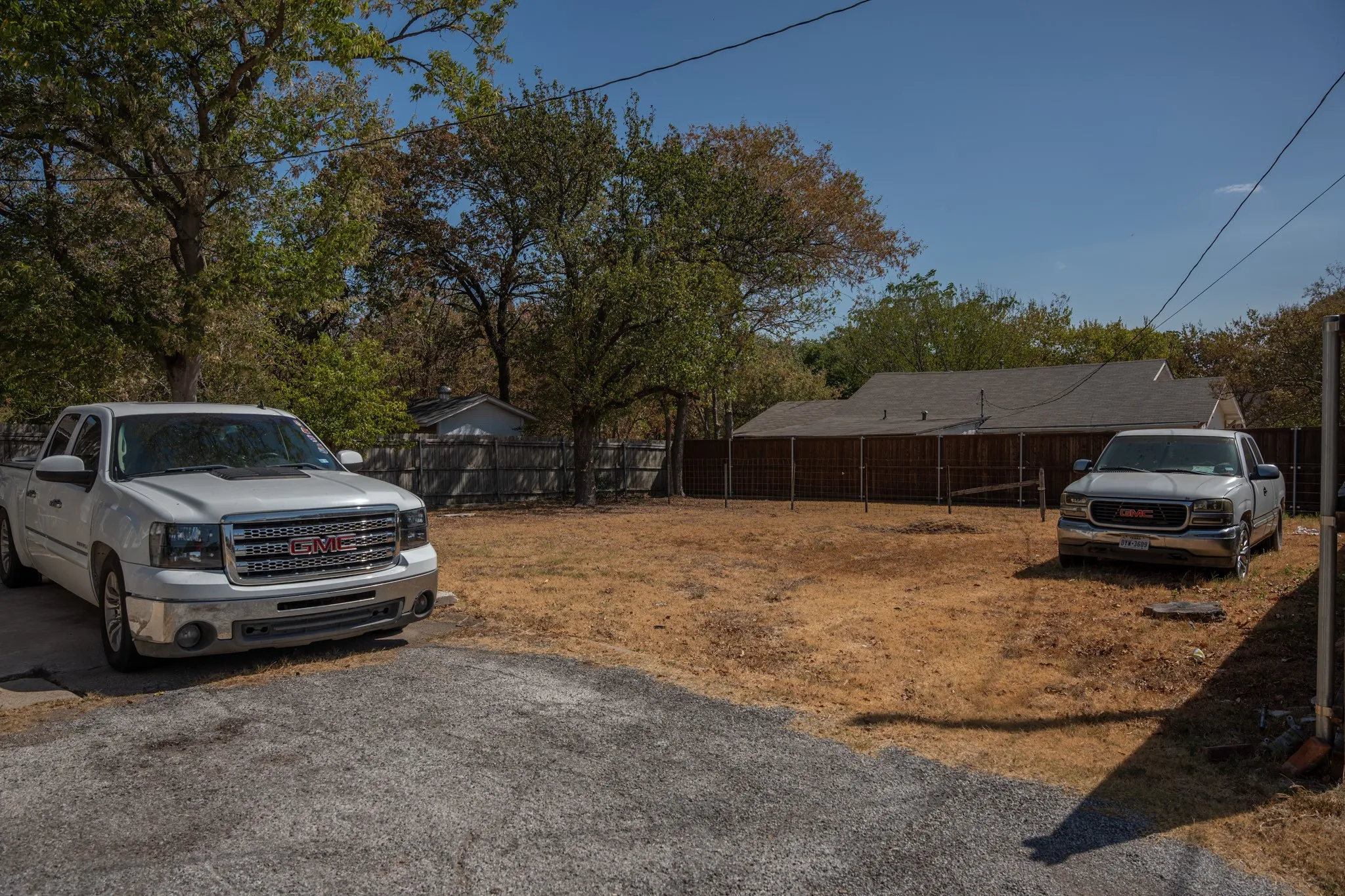 Large back yard
