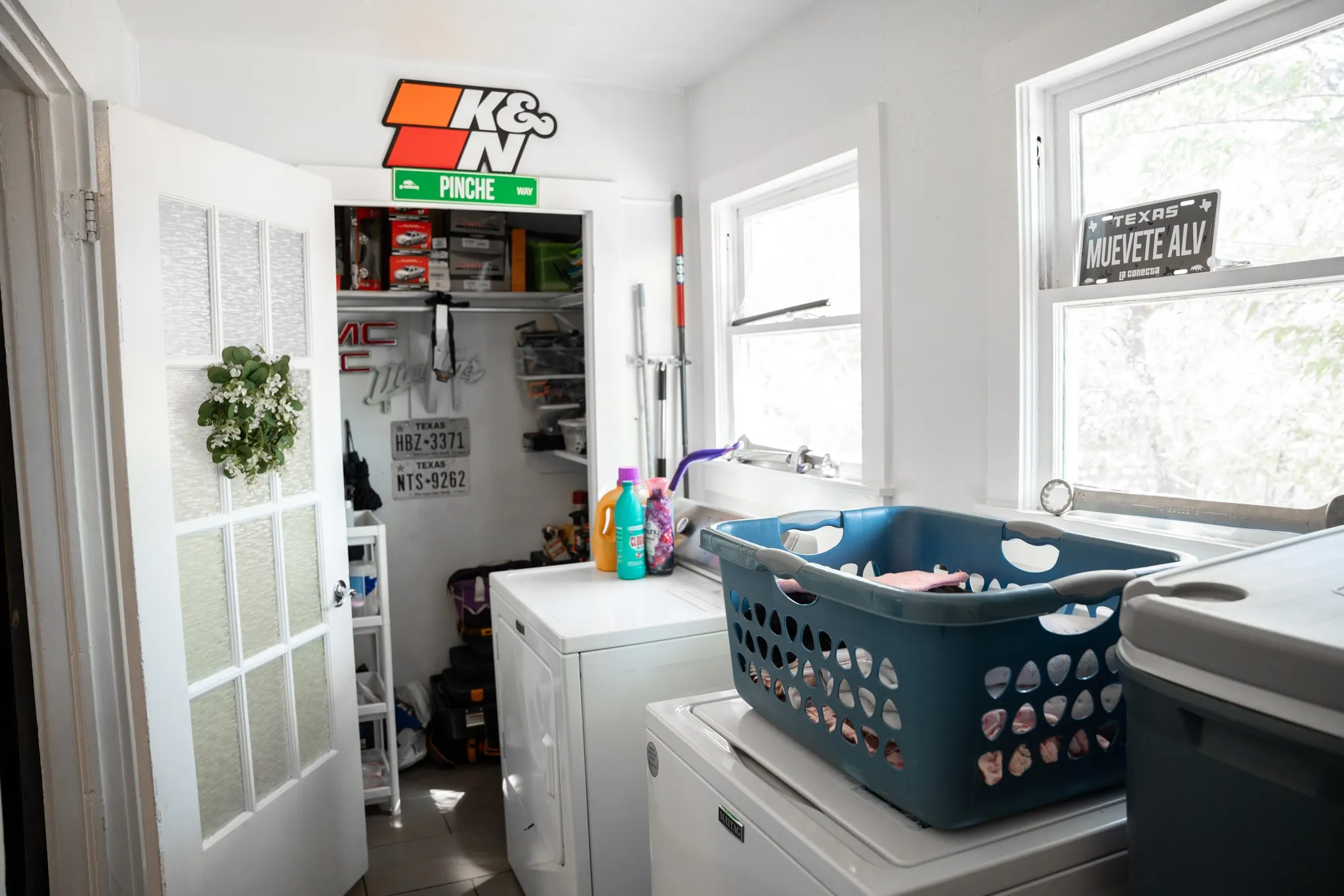 Laundry room off the kitchen.
