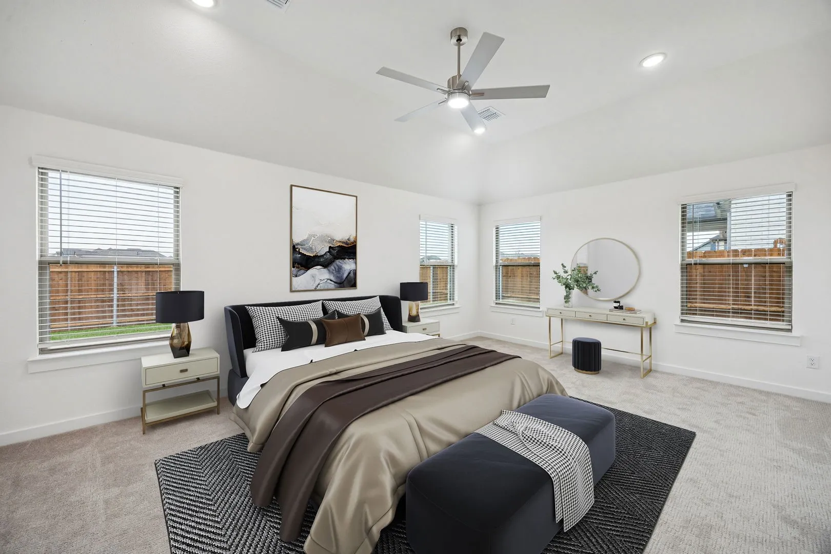 Primary Suite in the Gilmour II home plan by Trophy Signature Homes – REPRESENTATIVE PHOTO