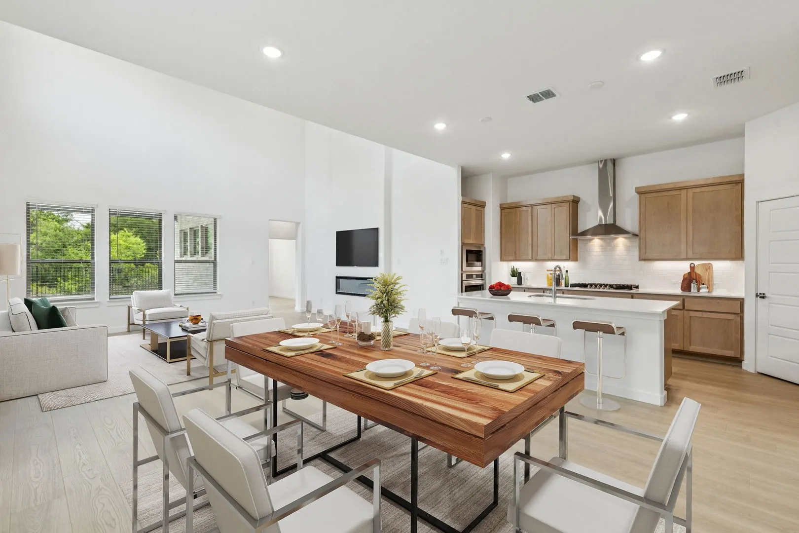 Open Floor Plan in the Da Vinci II home plan by Trophy Signature Homes – REPRESENTATIVE PHOTO