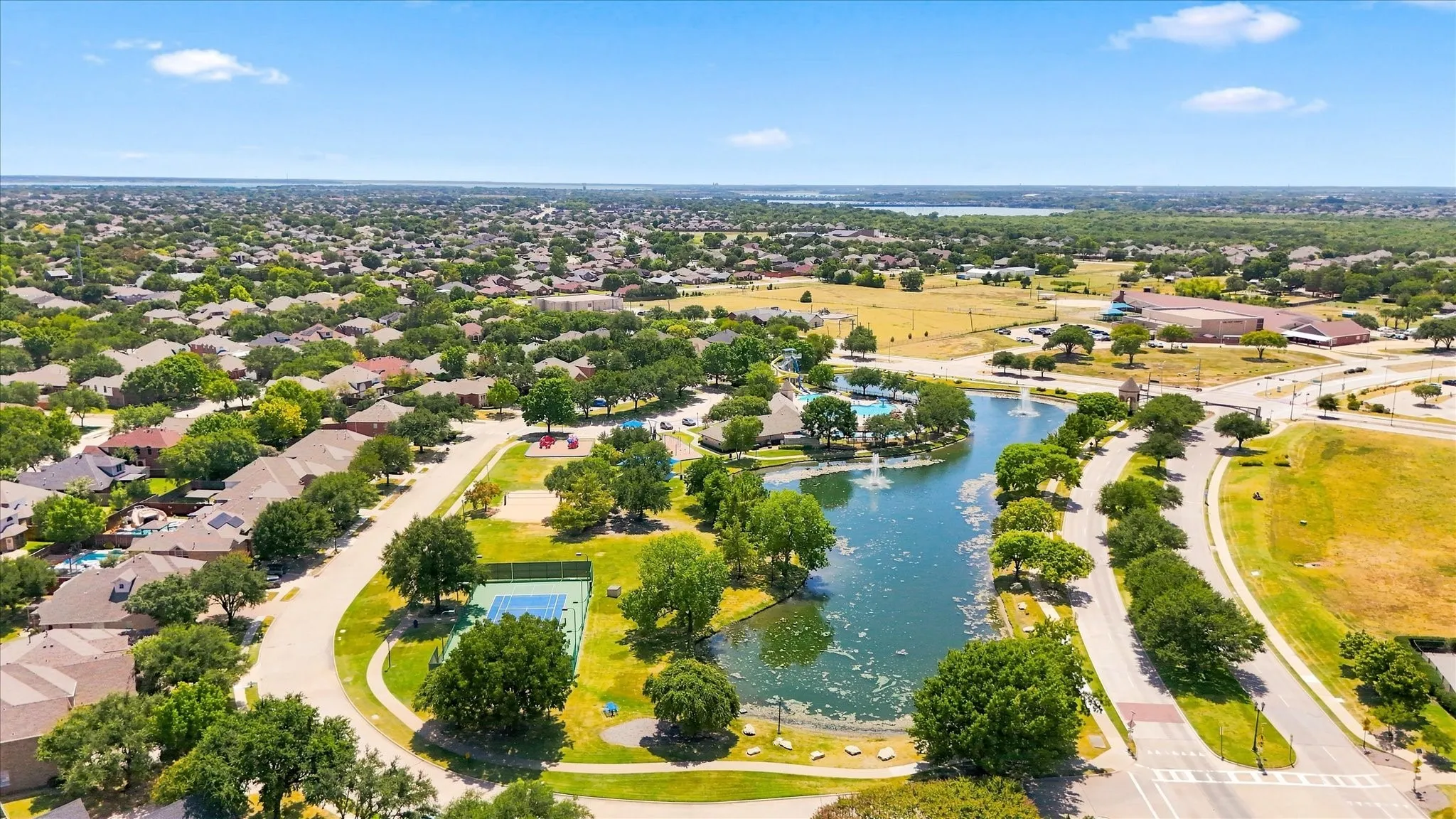 Tennis courts, playground and waterpark access through the HOA